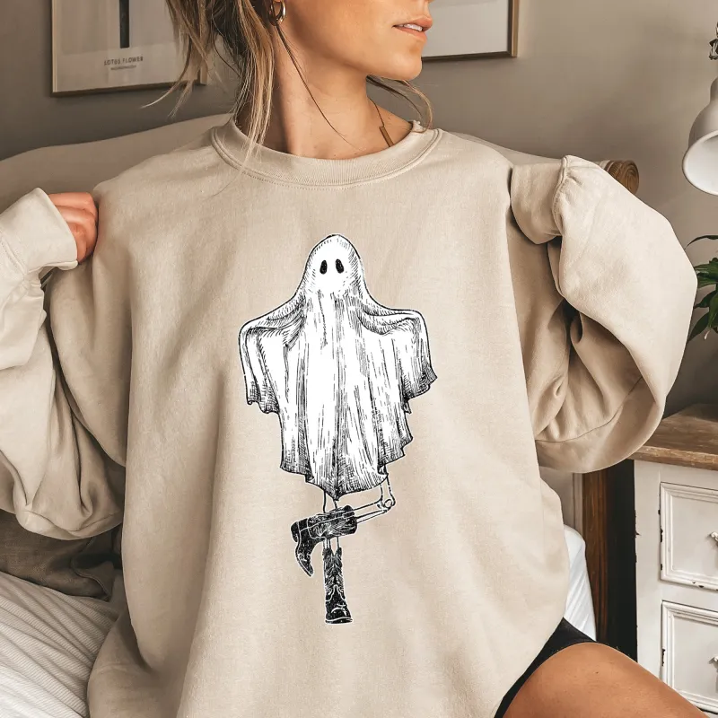 Dancing Ghost Halloween Sweatshirt sold by Refinery Number One