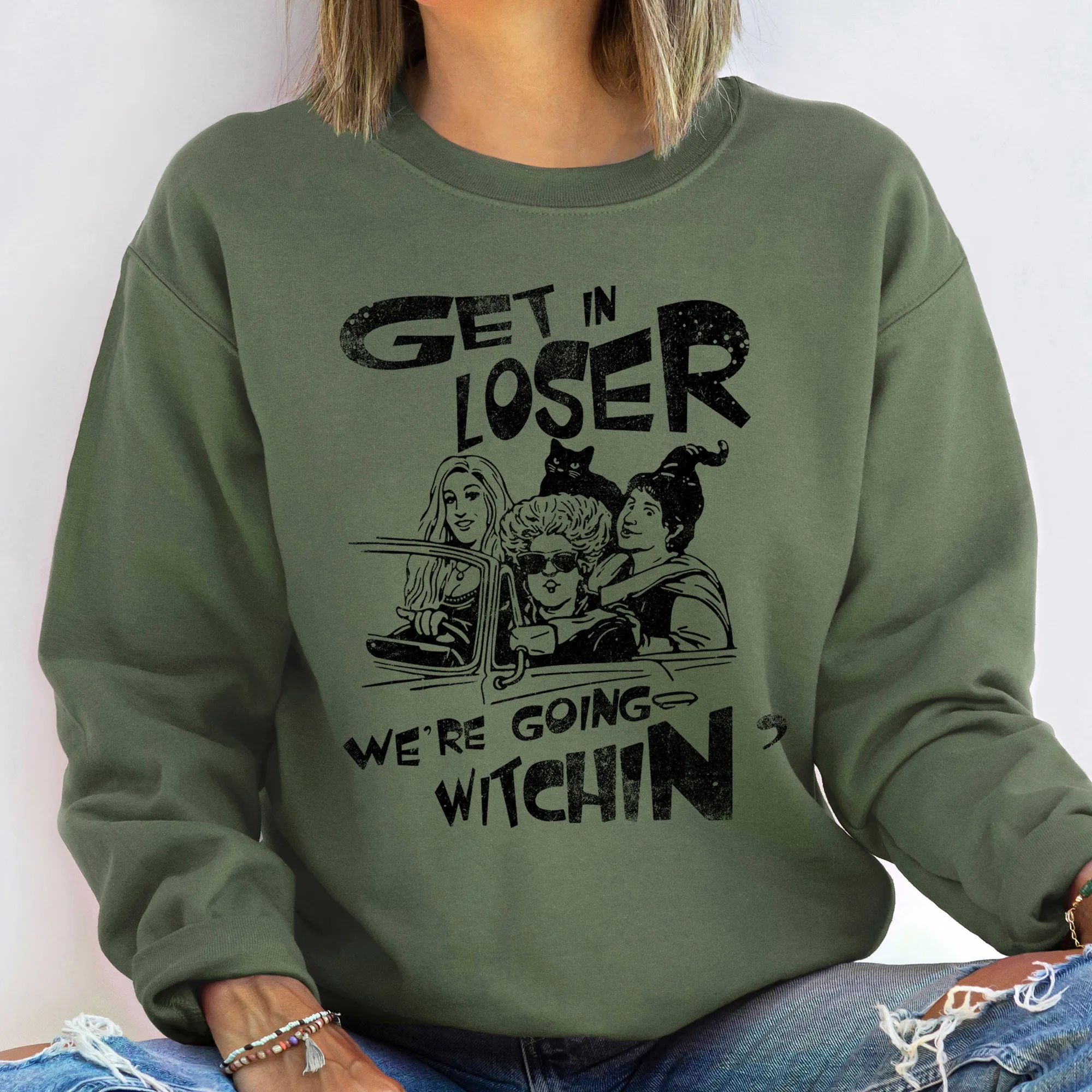 Going Witching Halloween Sweatshirt sold by Refinery Number One product image thumbnail 3