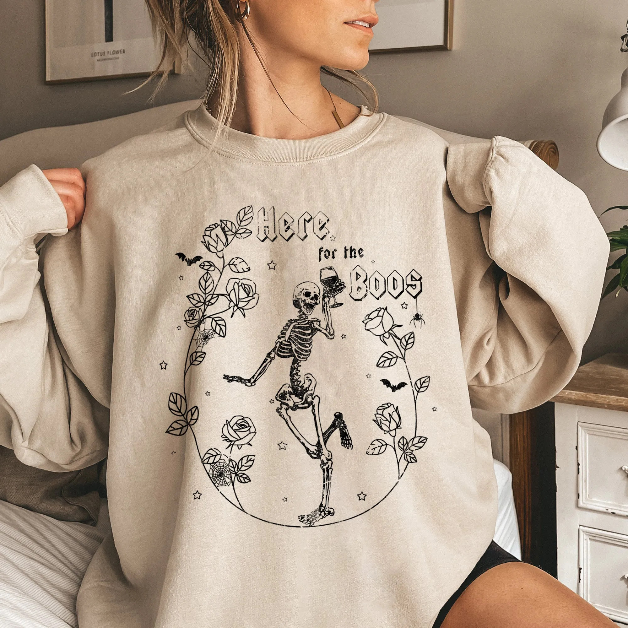 Here For The Boos Halloween Sweatshirt sold by Refinery Number One