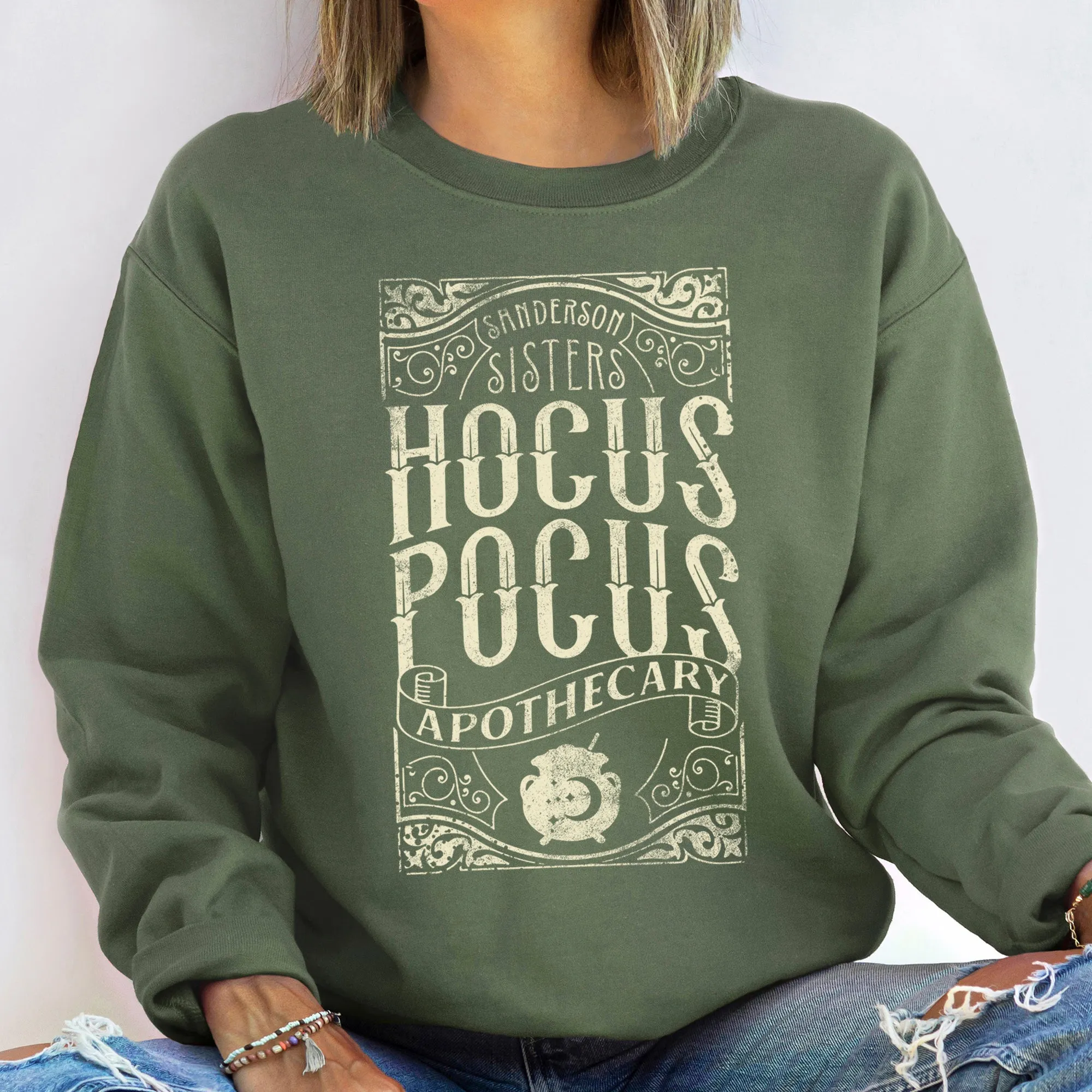 Hocus Pocus Halloween Sweatshirt sold by Refinery Number One product image thumbnail 2