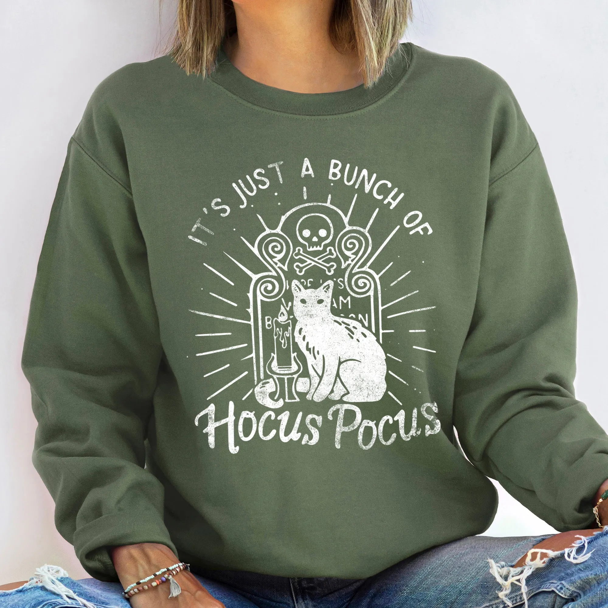 Hocus Pocus Bunch Halloween Sweatshirt sold by Refinery Number One product image thumbnail 2
