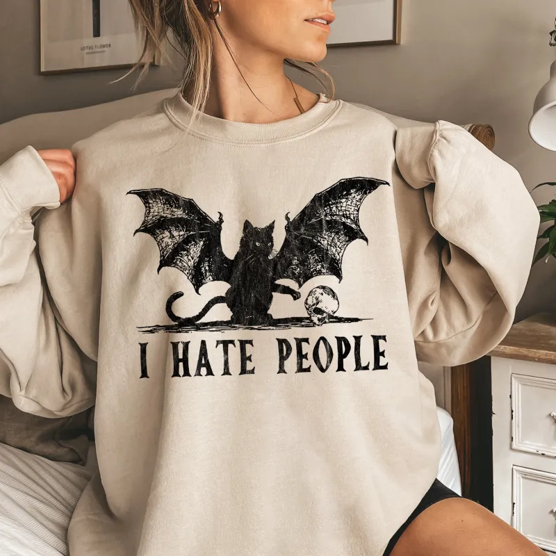 I Hate People Halloween Sweatshirt sold by Refinery Number One