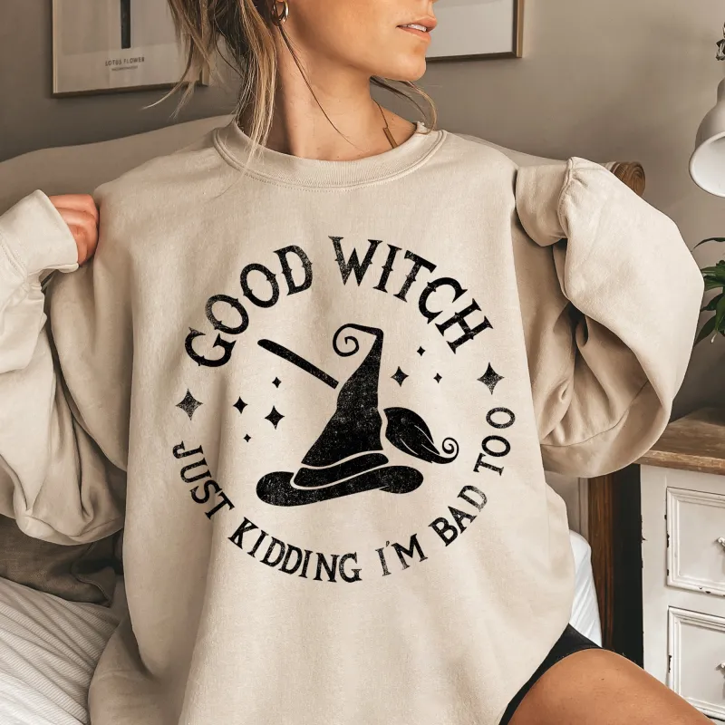 Good Witch Halloween Sweatshirt sold by Refinery Number One