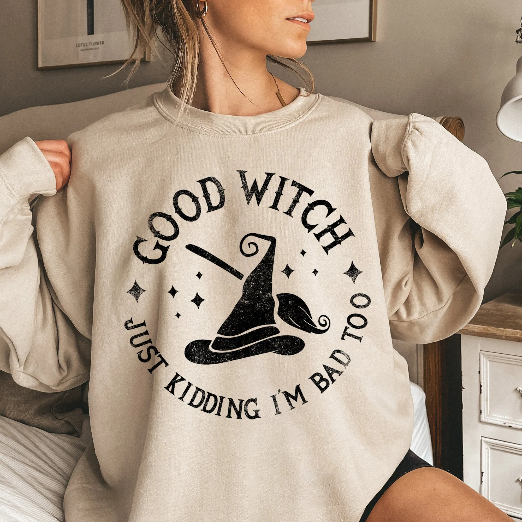 Good Witch Halloween Sweatshirt sold by Refinery Number One