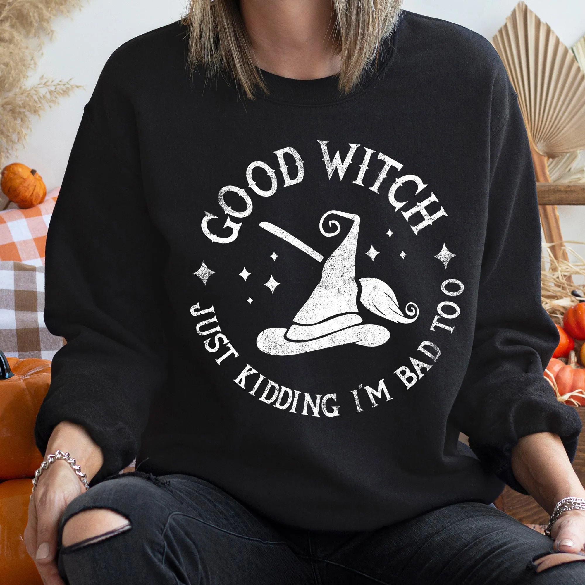 Good Witch Vintage Halloween Sweatshirt sold by Refinery Number One