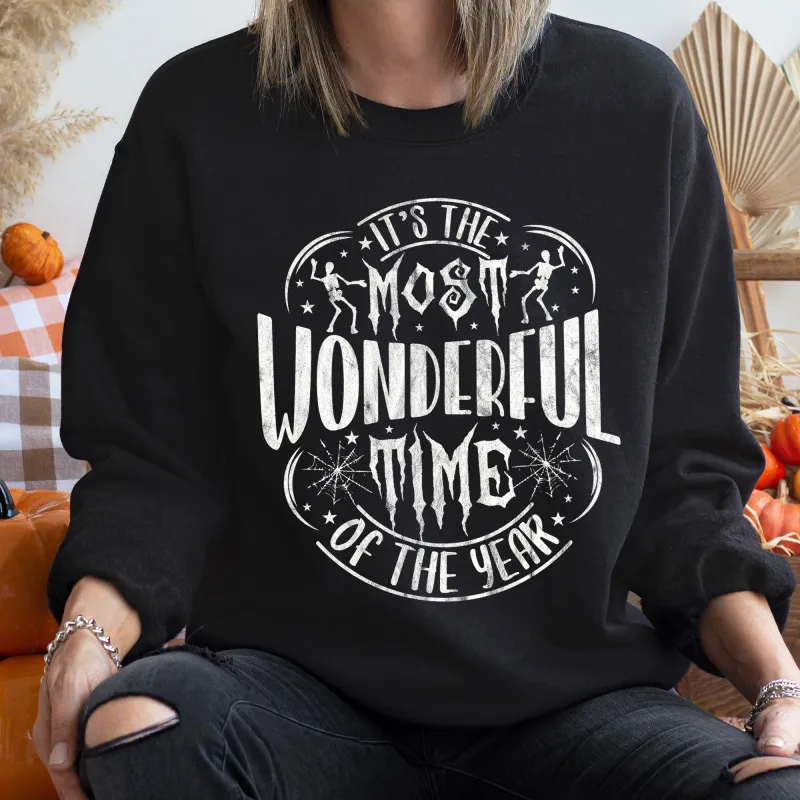 Most Wonderful Time Vintage Halloween Sweatshirt sold by Refinery Number One