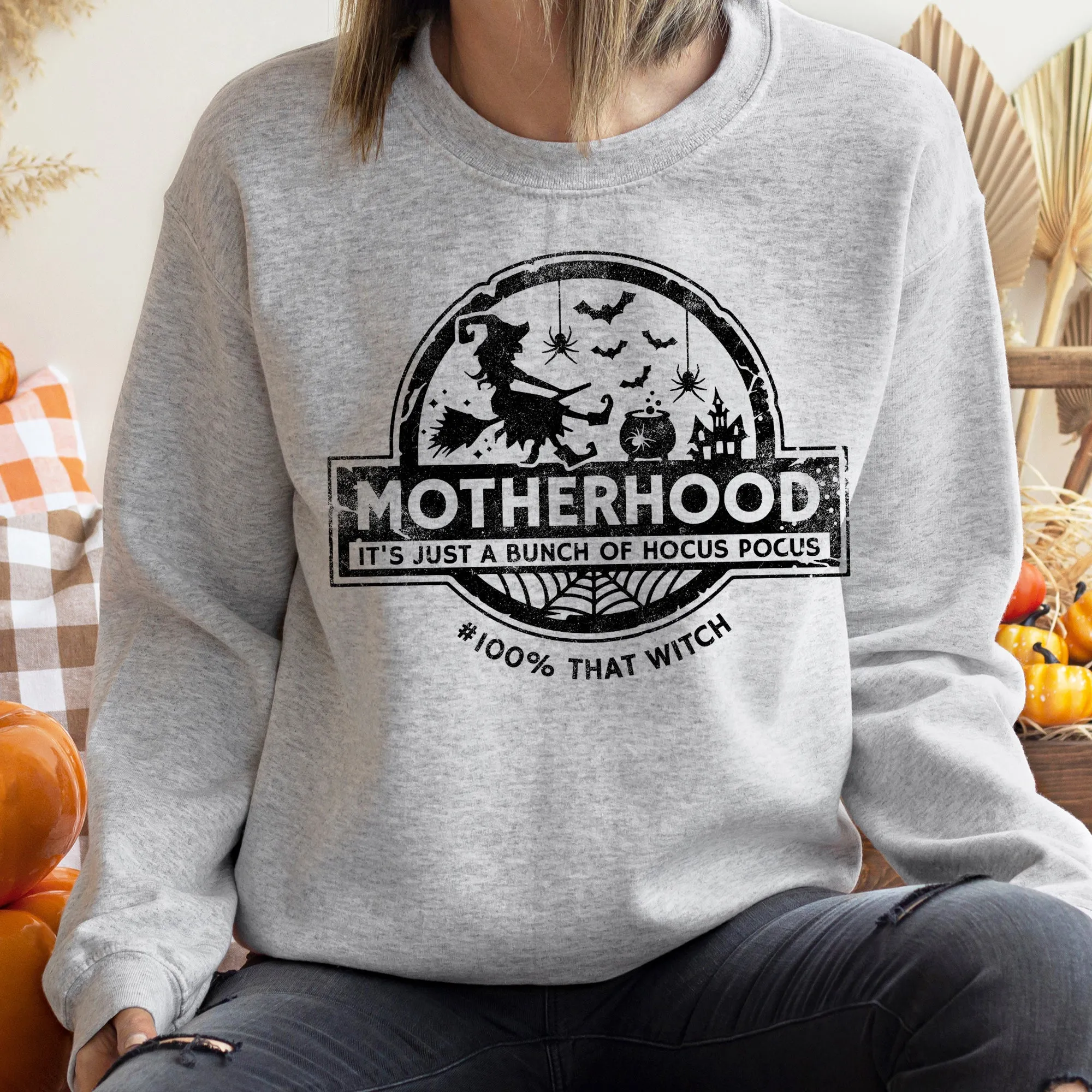 Mother Witch Vintage Halloween Sweatshirt sold by Refinery Number One product image thumbnail 2
