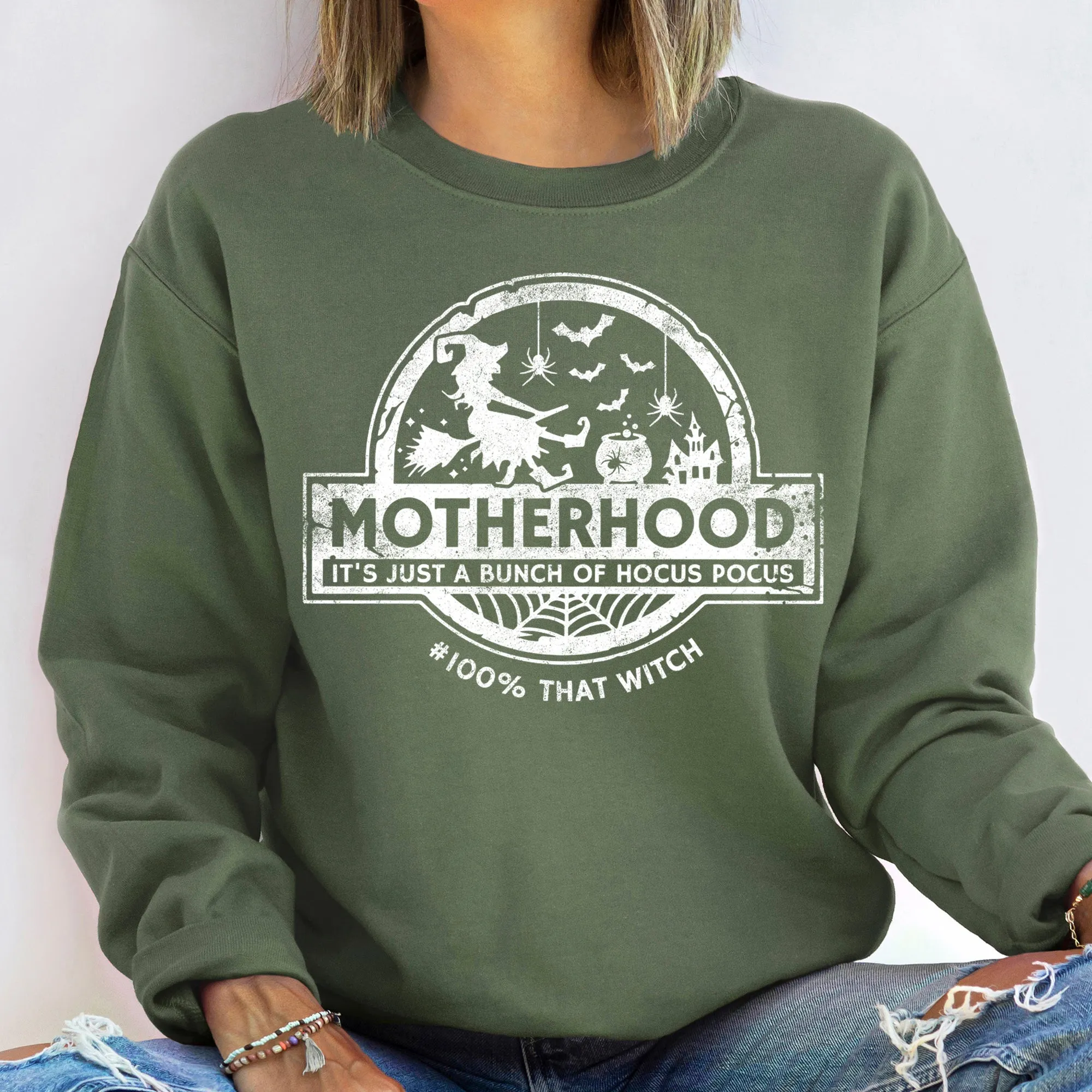 Mother Witch Halloween Sweatshirt sold by Refinery Number One product image thumbnail 2