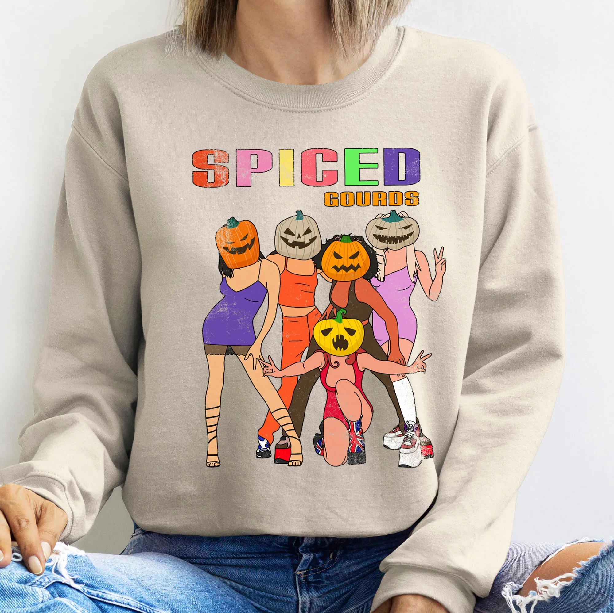 Spiced Gourds Halloween Sweatshirt sold by Refinery Number One product image thumbnail 5