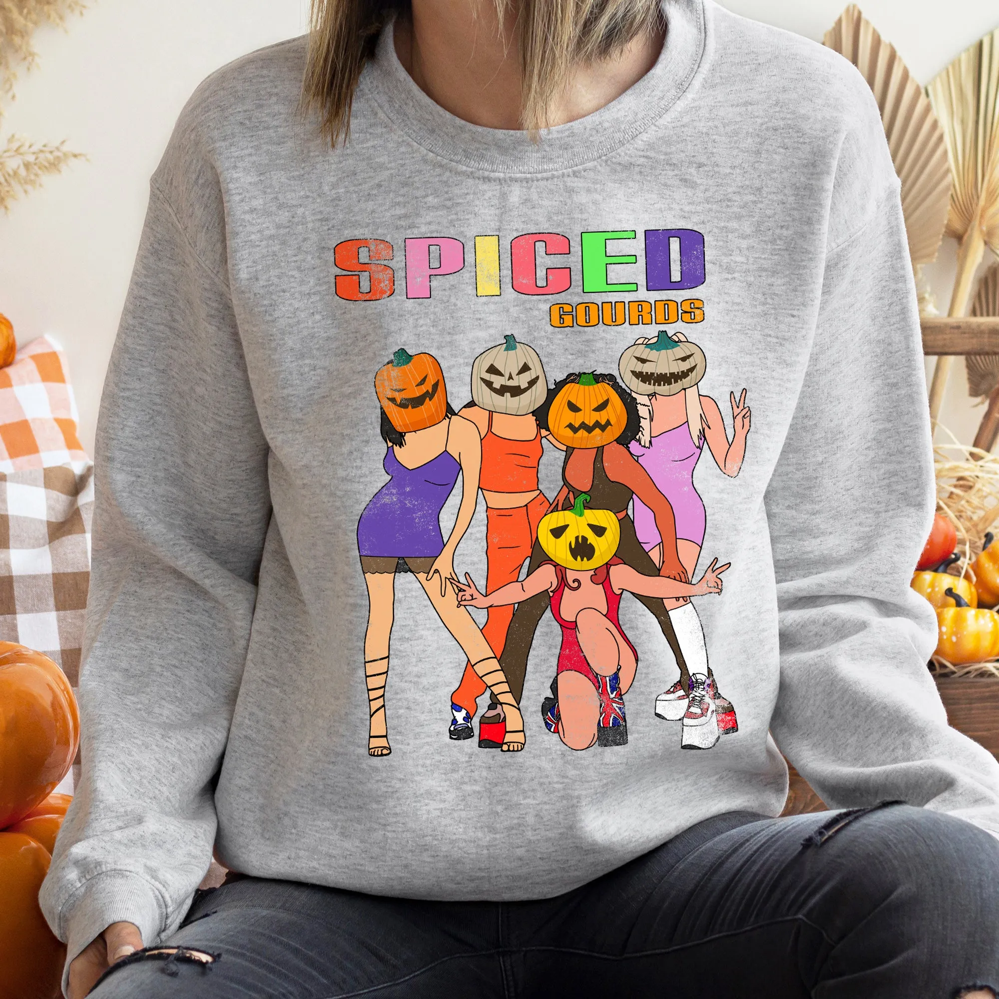 Spiced Gourds Halloween Sweatshirt sold by Refinery Number One product image thumbnail 2
