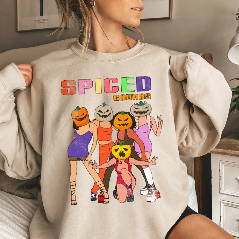 Spiced Gourds Halloween Sweatshirt made by Refinery Number One