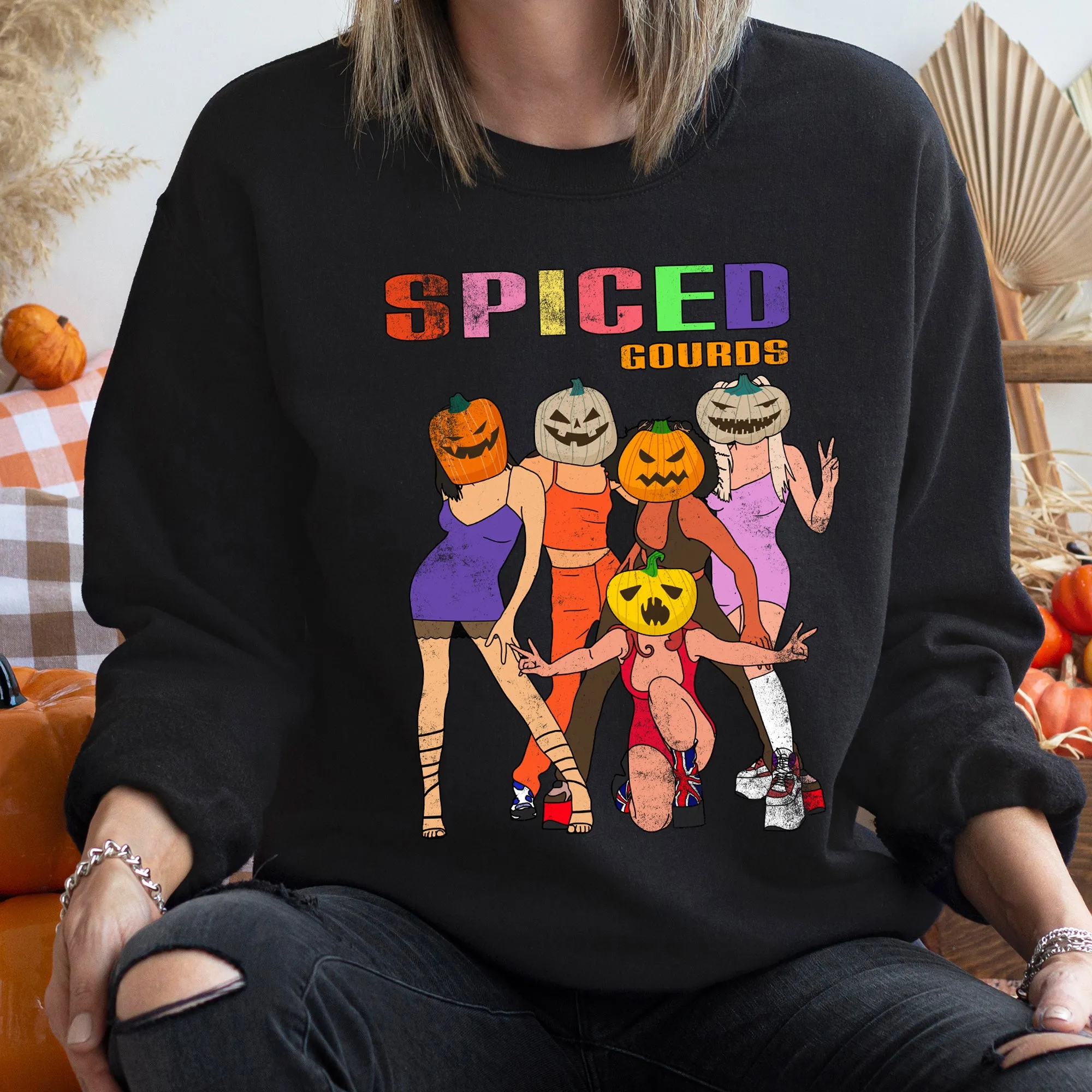 Spiced Gourds Halloween Sweatshirt sold by Refinery Number One product image thumbnail 3