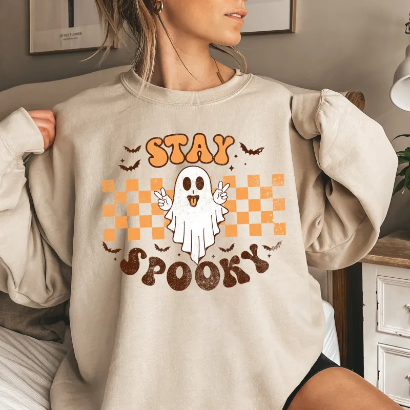Stay Spooky Vintage Halloween Sweatshirt sold by Refinery Number One