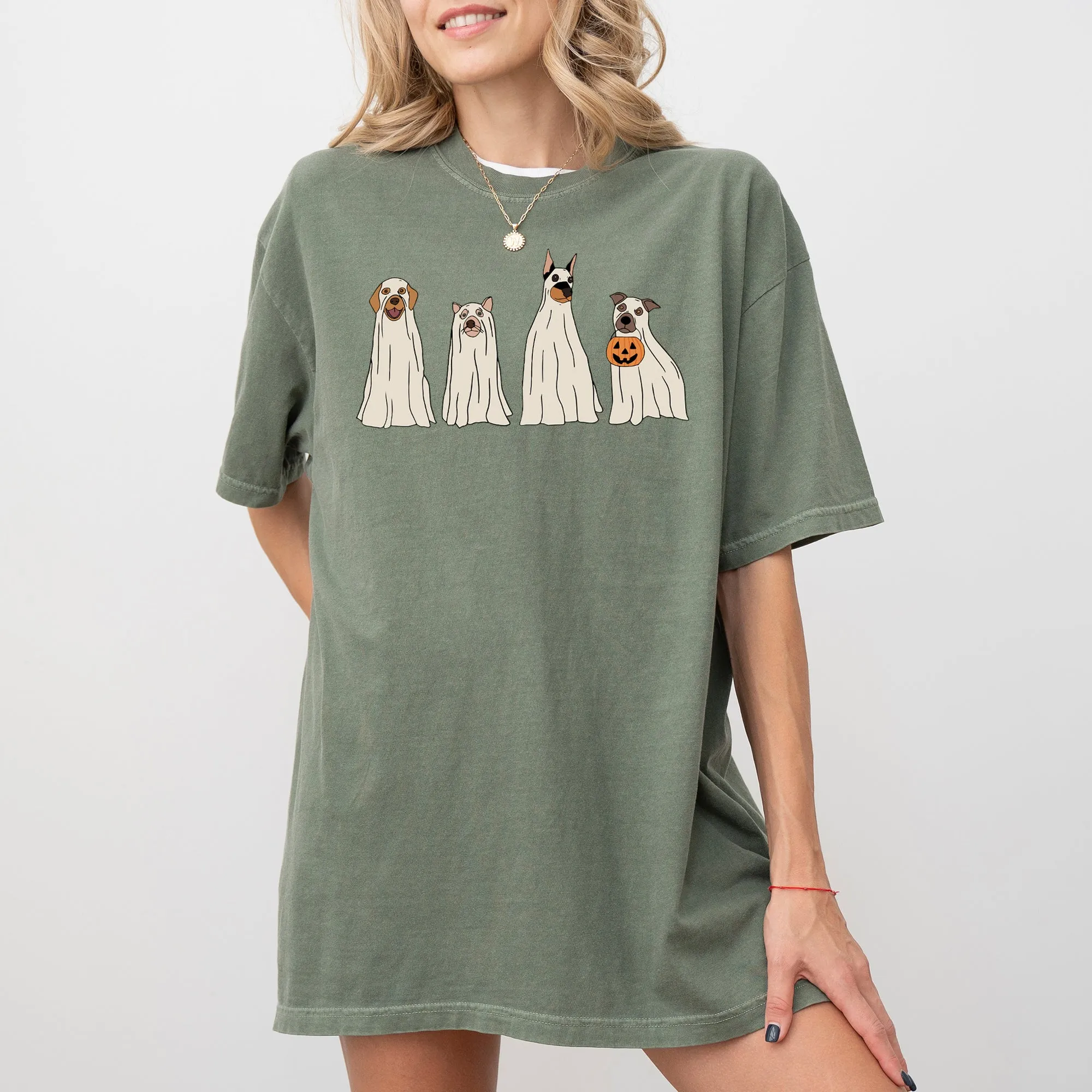 Spooky Ghost Dogs, Bathroom, Funny, Witch, Aesthetic, Meme, Halloween, Spooky, Costume, Tshirt Comfort Colors T-Shirt sold by Refinery Number One product image thumbnail 3