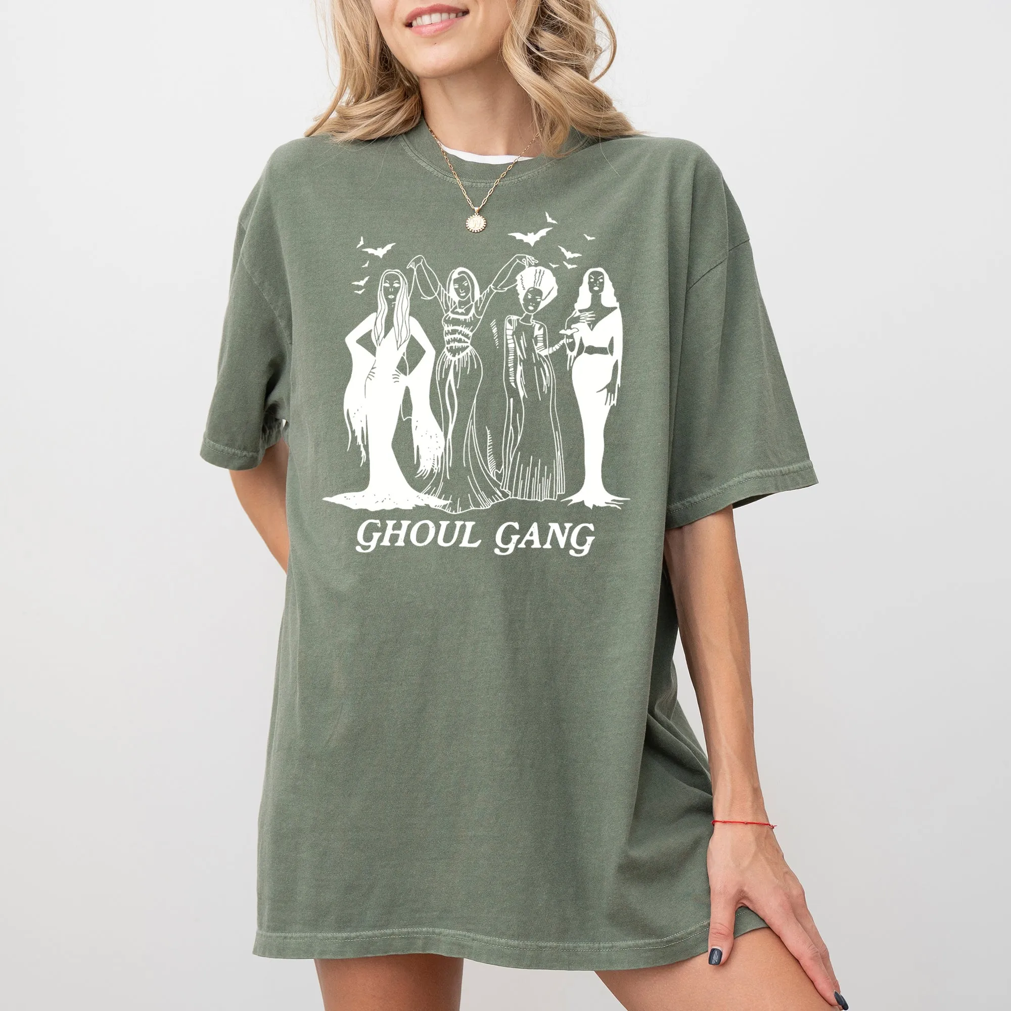 Ghoul Gang, Funny, Witch, Aesthetic, Meme, Halloween, Spooky, Costume, Tshirt Comfort Colors T-Shirt sold by Refinery Number One product image thumbnail 5