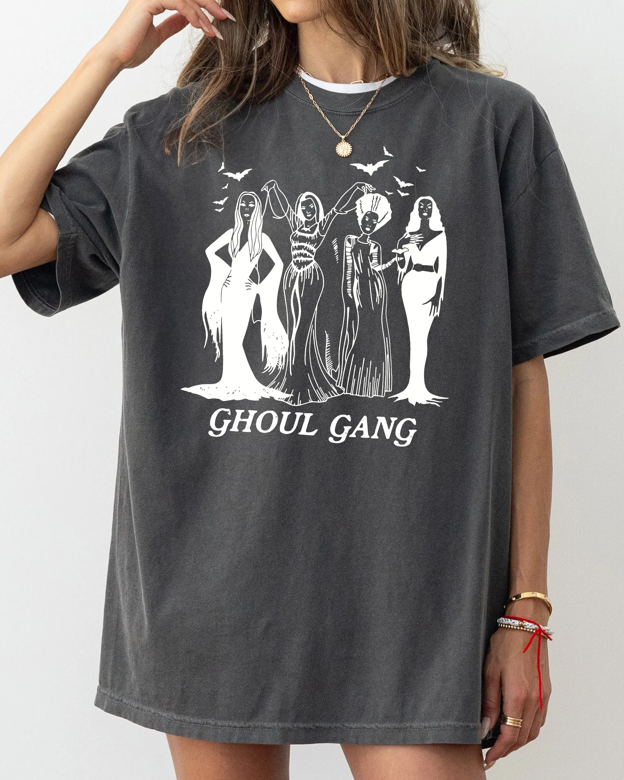 Ghoul Gang, Funny, Witch, Aesthetic, Meme, Halloween, Spooky, Costume, Tshirt Comfort Colors T-Shirt sold by Refinery Number One product image thumbnail 4