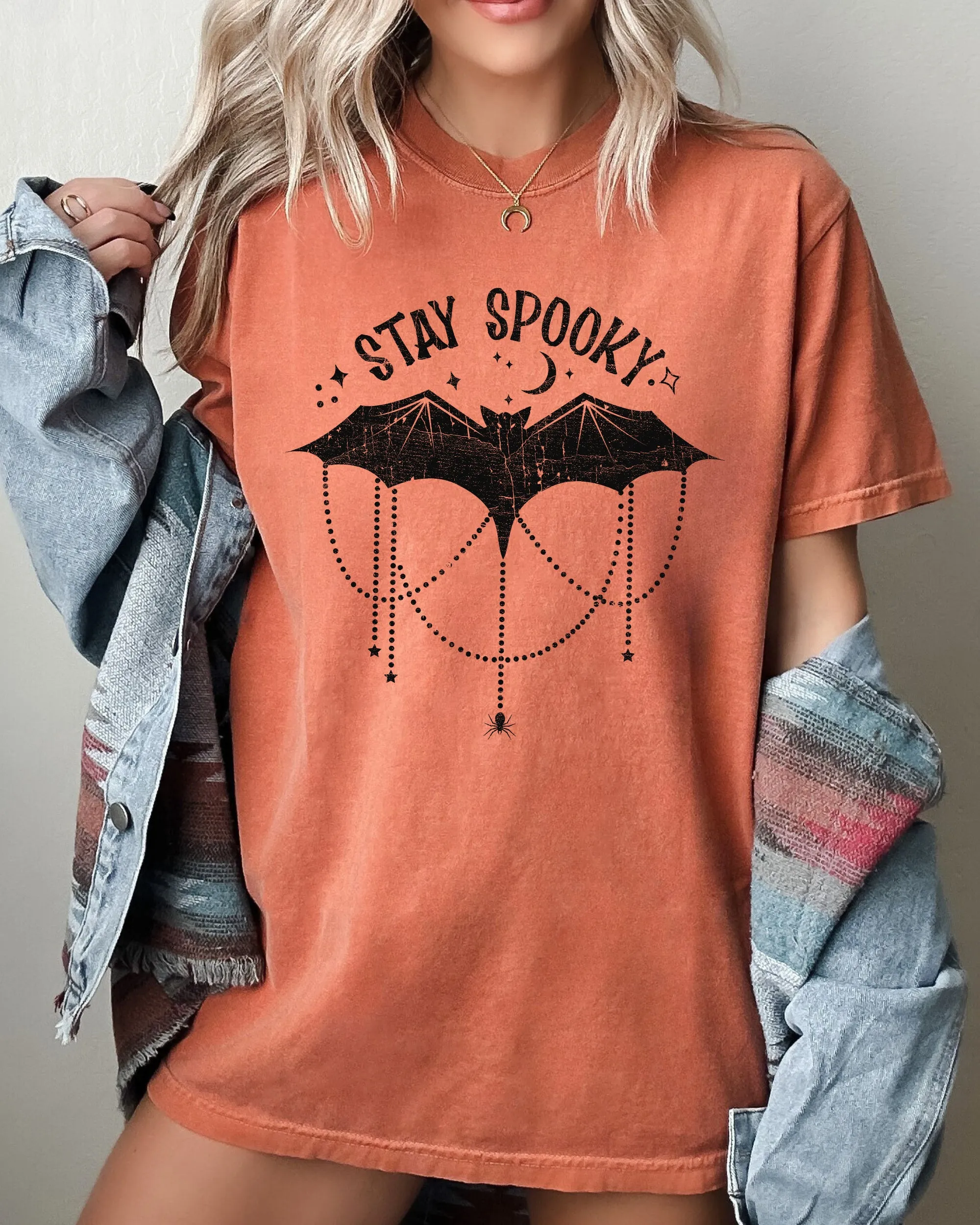 Stay Spooky, Bat, Skeleton, Ghost, Funny, Witch, Aesthetic, Meme, Halloween, Spooky, Costume, Tshirt Comfort Colors T-Shirt sold by Refinery Number One product image thumbnail 5