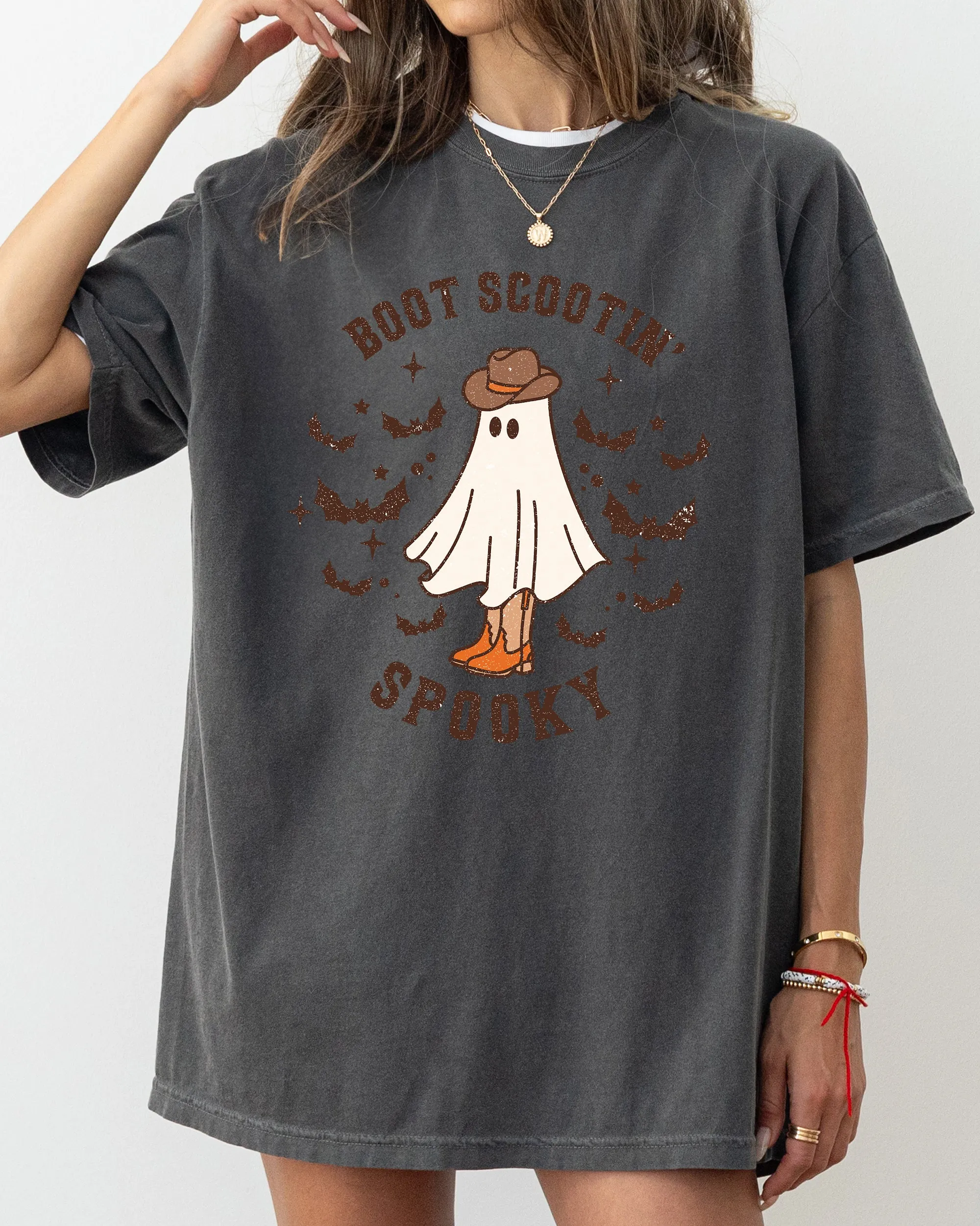 Boot Scootin' Spooky, Ghost, Bat, Skeleton, Funny, Witch, Aesthetic, Meme, Halloween, Spooky, Costume, Tshirt Comfort Colors T-Shirt sold by Refinery Number One product image thumbnail 4
