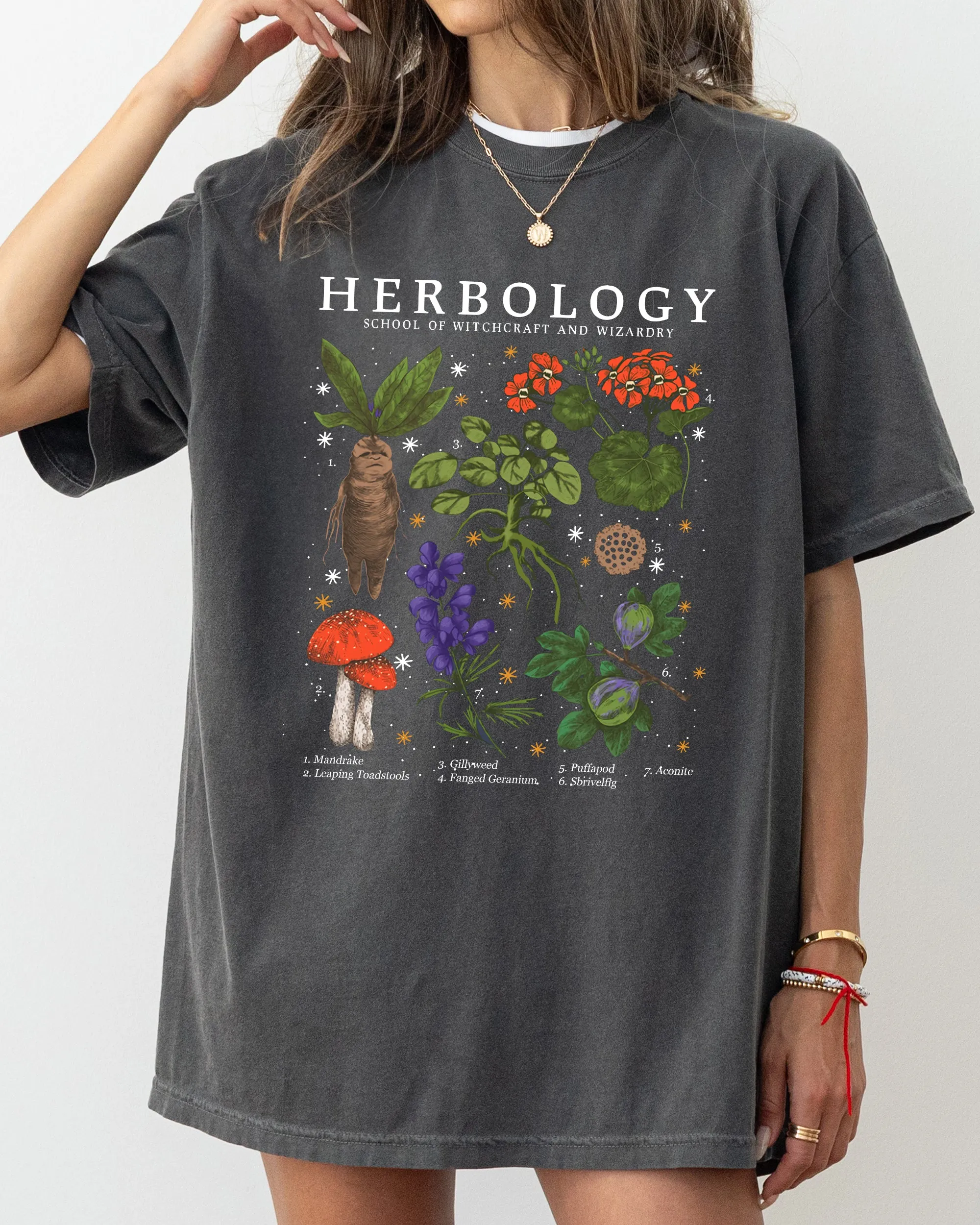 Herbology, Mushroom, Skeleton, Ghost, Funny, Witch, Aesthetic, Meme, Halloween, Spooky, Costume, Tshirt Comfort Colors T-Shirt sold by Refinery Number One product image thumbnail 5