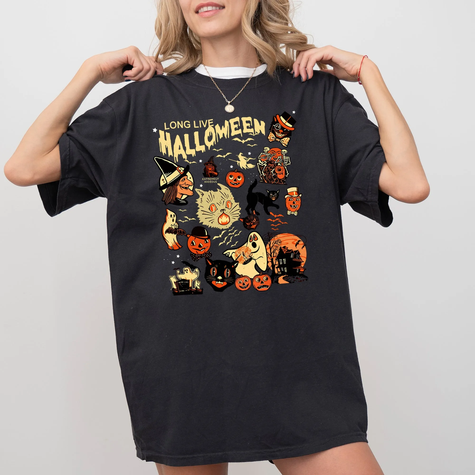 Long Live Halloween, Pumpkin, Spooky, Skeleton, Funny, Witch, Aesthetic, Meme, Halloween, Costume, Tshirt Comfort Colors T-Shirt sold by Refinery Number One product image thumbnail 3