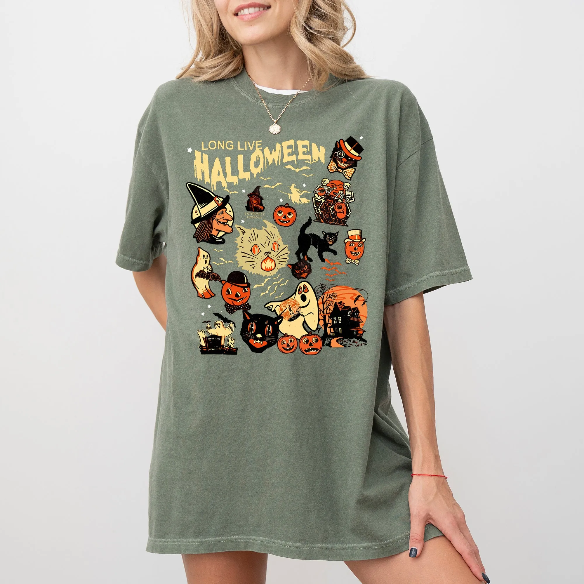 Long Live Halloween, Pumpkin, Spooky, Skeleton, Funny, Witch, Aesthetic, Meme, Halloween, Costume, Tshirt Comfort Colors T-Shirt sold by Refinery Number One product image thumbnail 2