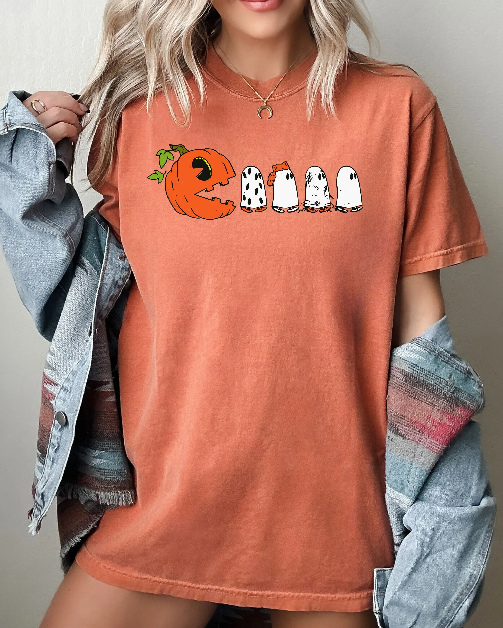 Pacman Pumpkin, Spooky, Skeleton, Funny, Witch, Aesthetic, Meme, Halloween, Costume, Tshirt Comfort Colors T-Shirt sold by Refinery Number One product image thumbnail 2