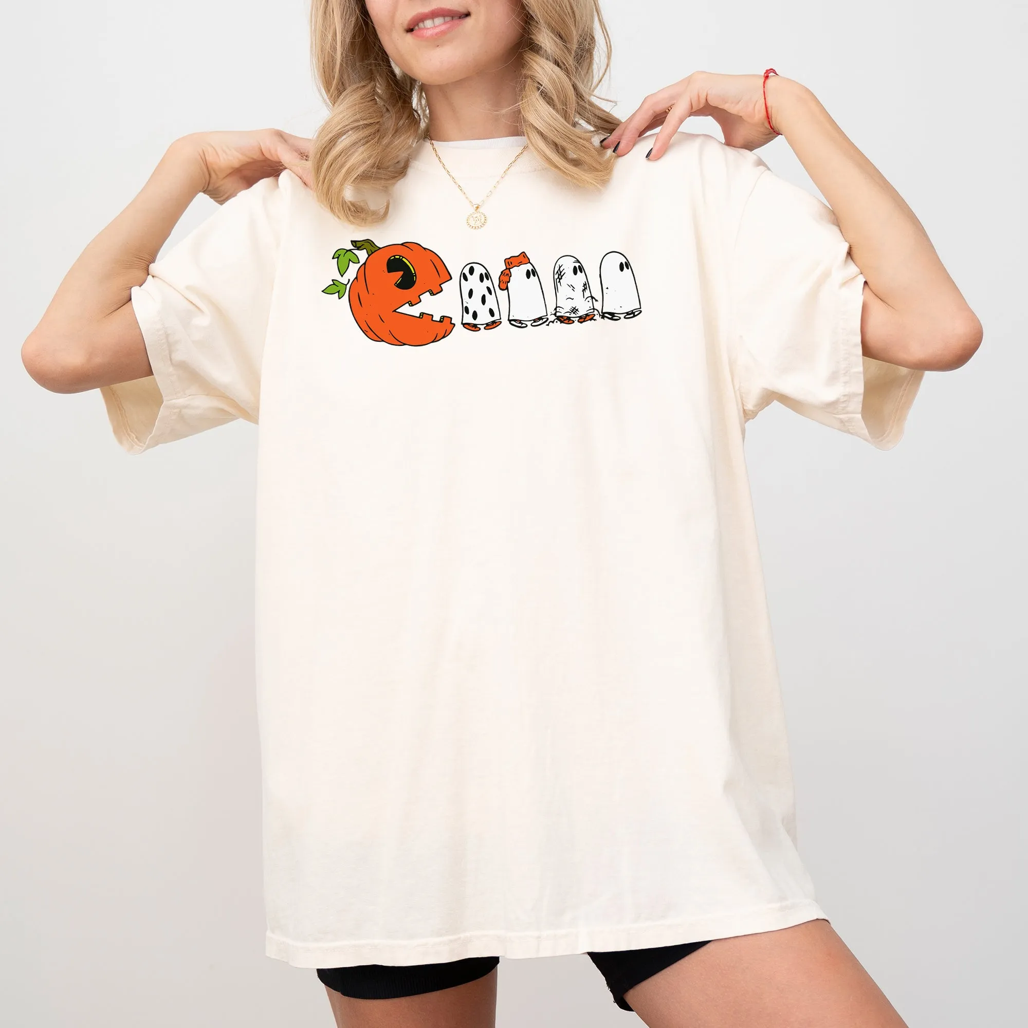 Pacman Pumpkin, Spooky, Skeleton, Funny, Witch, Aesthetic, Meme, Halloween, Costume, Tshirt Comfort Colors T-Shirt sold by Refinery Number One product image thumbnail 5