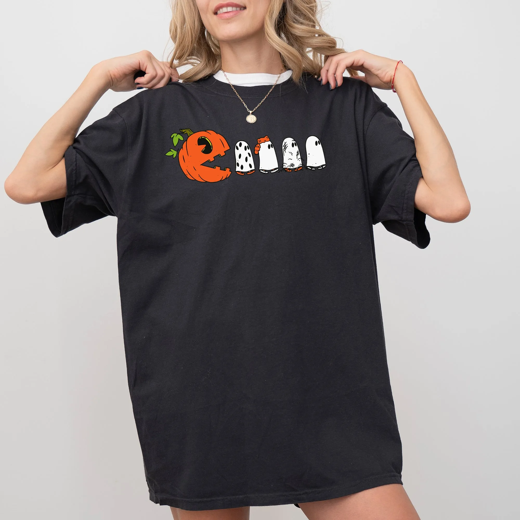 Pacman Pumpkin, Spooky, Skeleton, Funny, Witch, Aesthetic, Meme, Halloween, Costume, Tshirt Comfort Colors T-Shirt sold by Refinery Number One product image thumbnail 3
