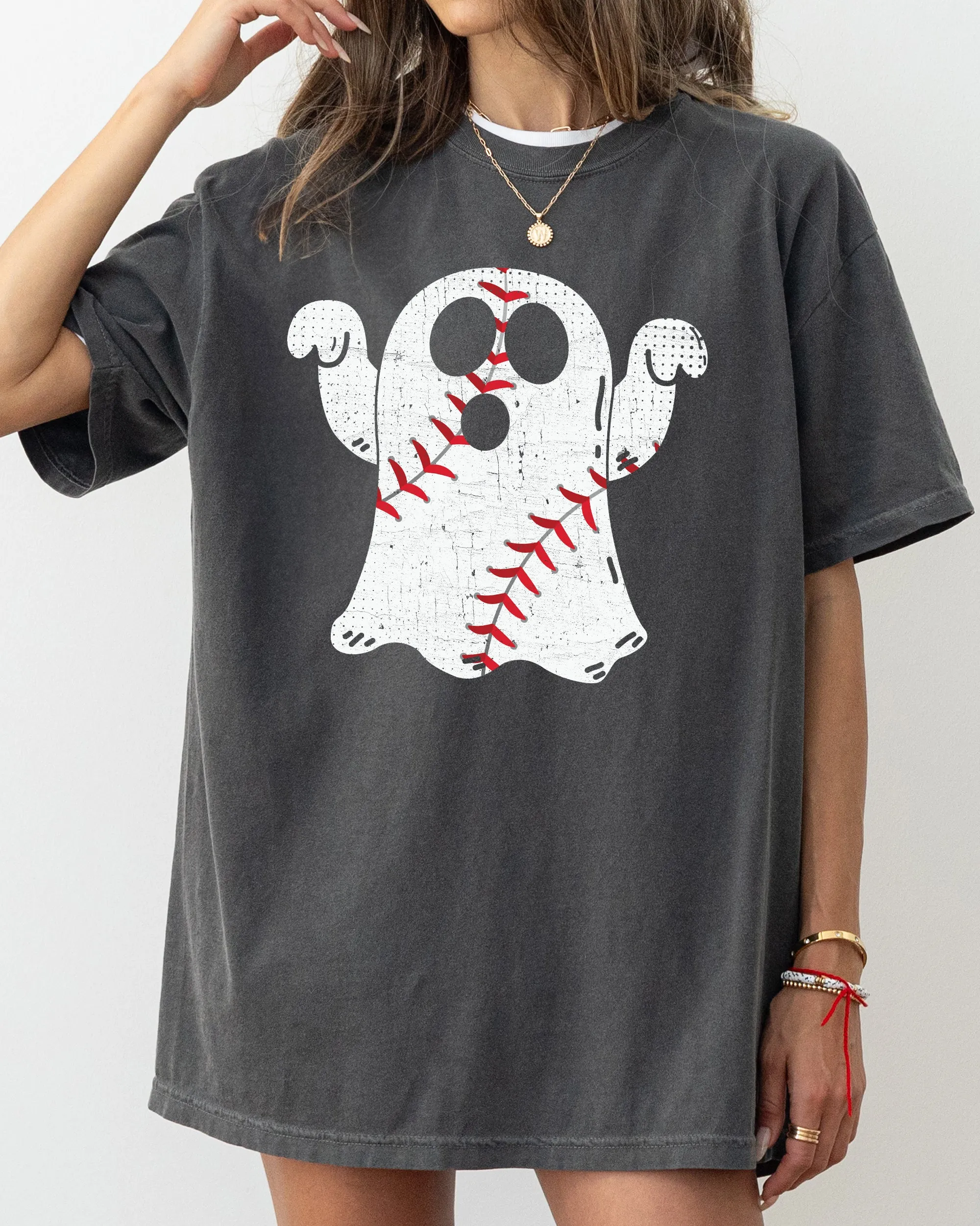 Baseball Ghost, Spooky, Skeleton, Funny, Witch, Aesthetic, Meme, Halloween, Costume, Tshirt Comfort Colors T-Shirt sold by Refinery Number One