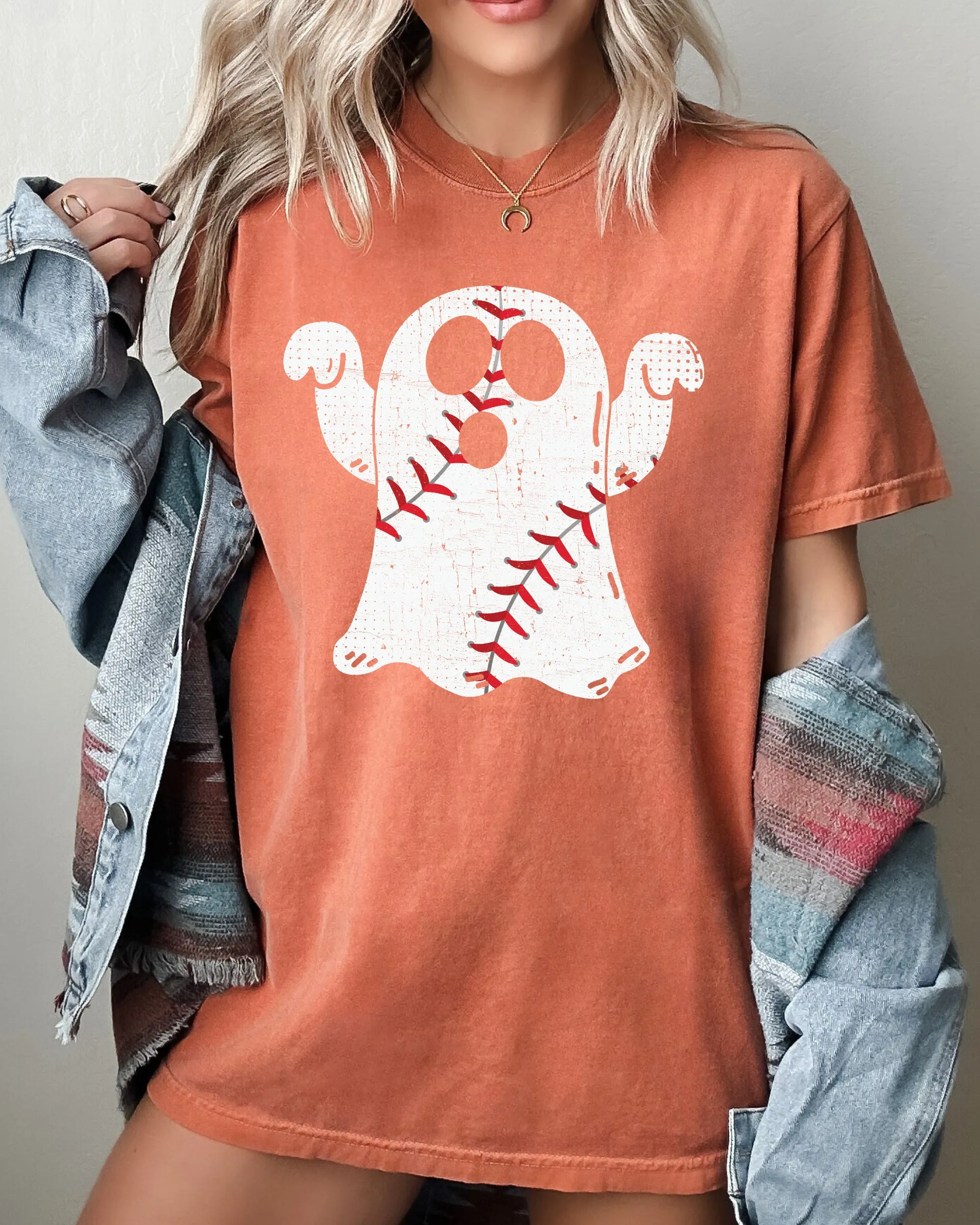 Baseball Ghost, Spooky, Skeleton, Funny, Witch, Aesthetic, Meme, Halloween, Costume, Tshirt Comfort Colors T-Shirt sold by Refinery Number One product image thumbnail 4