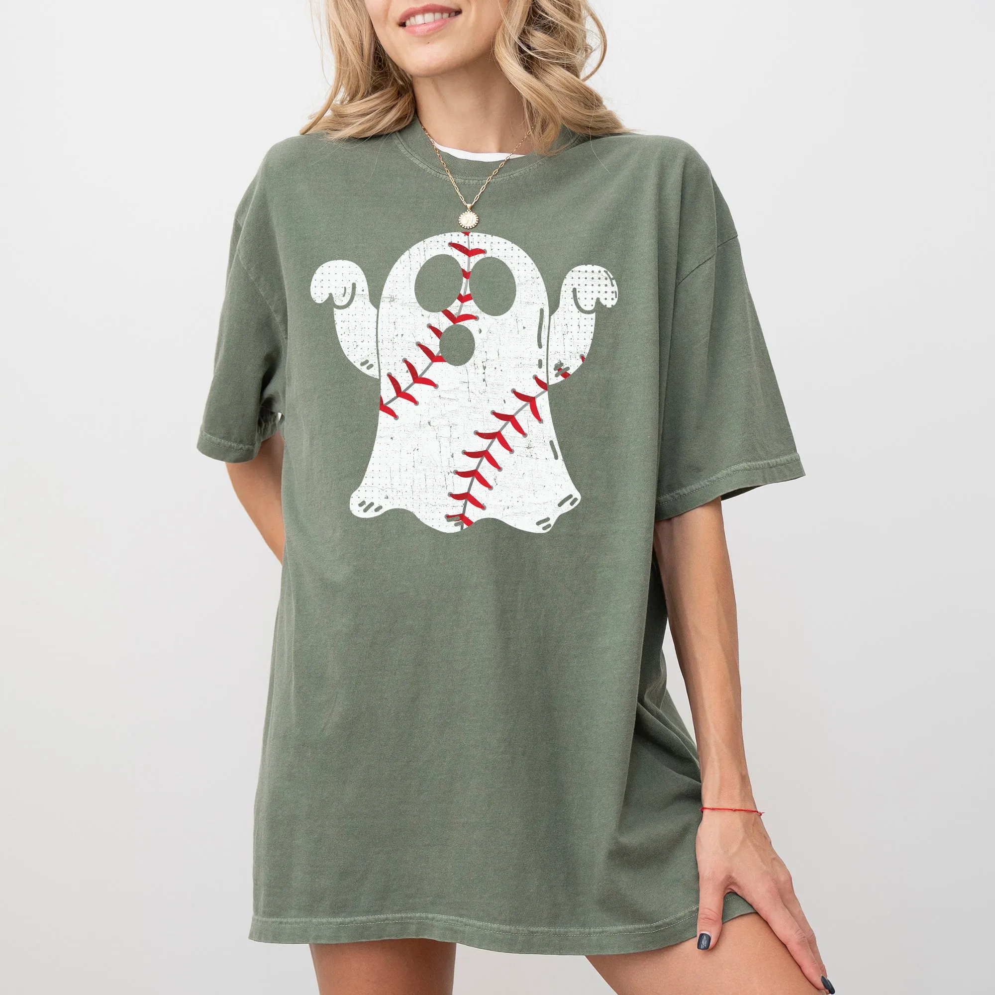 Baseball Ghost, Spooky, Skeleton, Funny, Witch, Aesthetic, Meme, Halloween, Costume, Tshirt Comfort Colors T-Shirt sold by Refinery Number One product image thumbnail 3