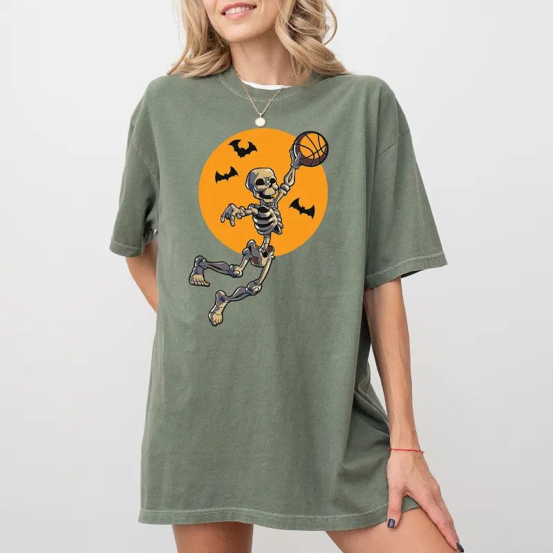Basketball, Skeleton, Spooky, Funny, Witch, Aesthetic, Meme, Halloween, Costume, Tshirt Comfort Colors T-Shirt sold by Refinery Number One