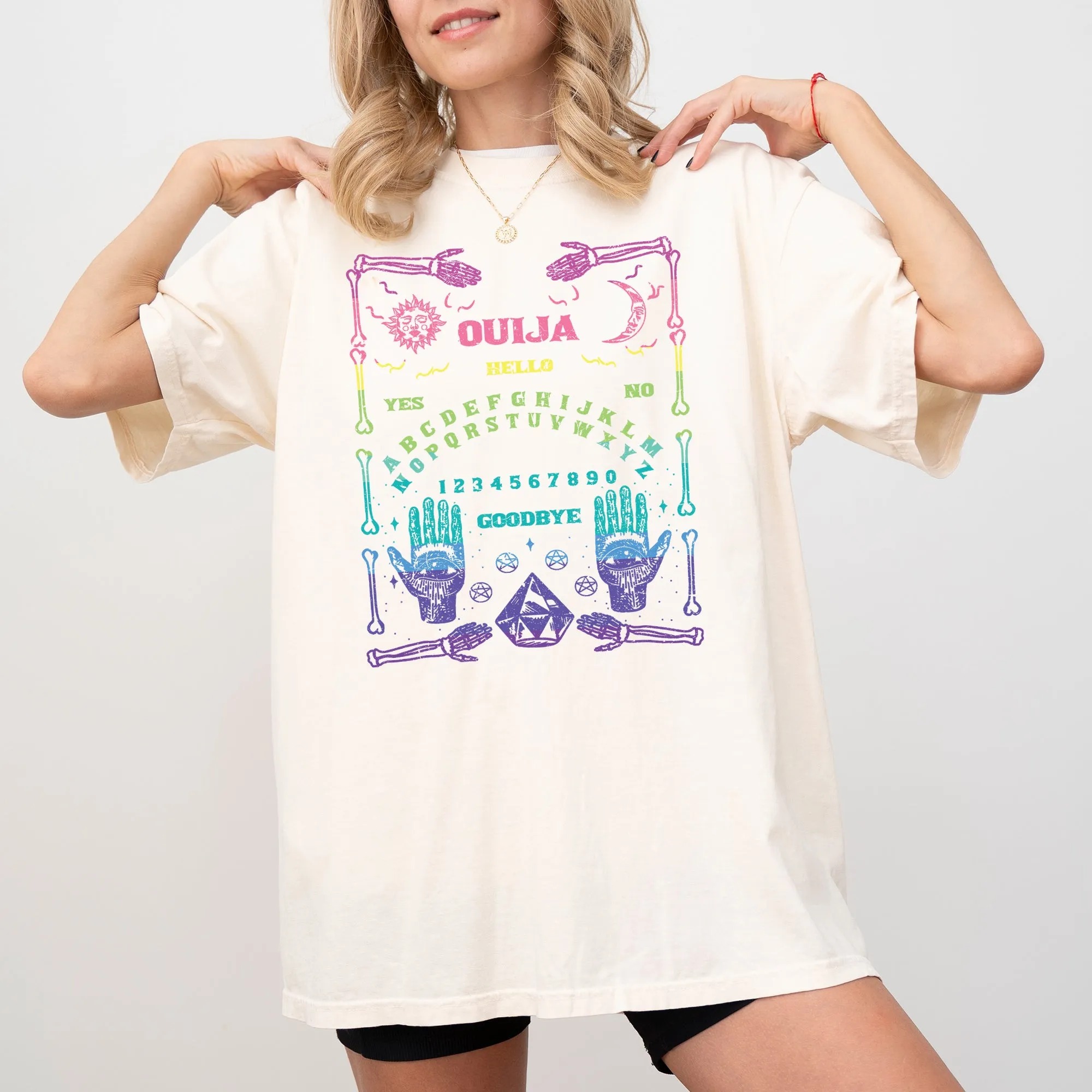 Spirit Board, Ouija, Skeleton, Spooky, Funny, Witch, Aesthetic, Meme, Halloween, Costume, Tshirt Comfort Colors T-Shirt sold by Refinery Number One product image thumbnail 3