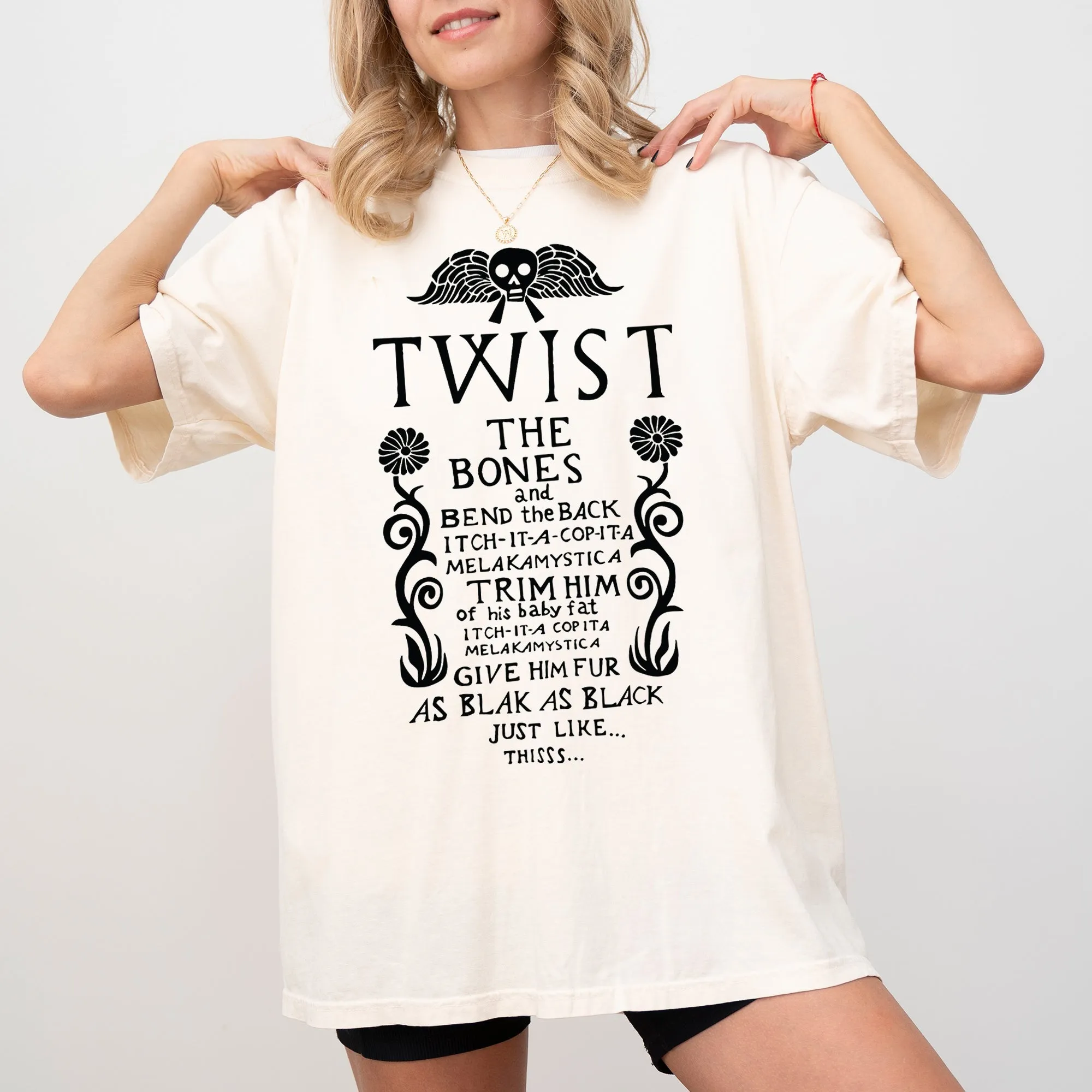 Twist The Bones, Skeleton, Spooky, Ghost, Funny, Witch, Aesthetic, Meme, Halloween, Costume, Tshirt Comfort Colors T-Shirt sold by Refinery Number One product image thumbnail 2