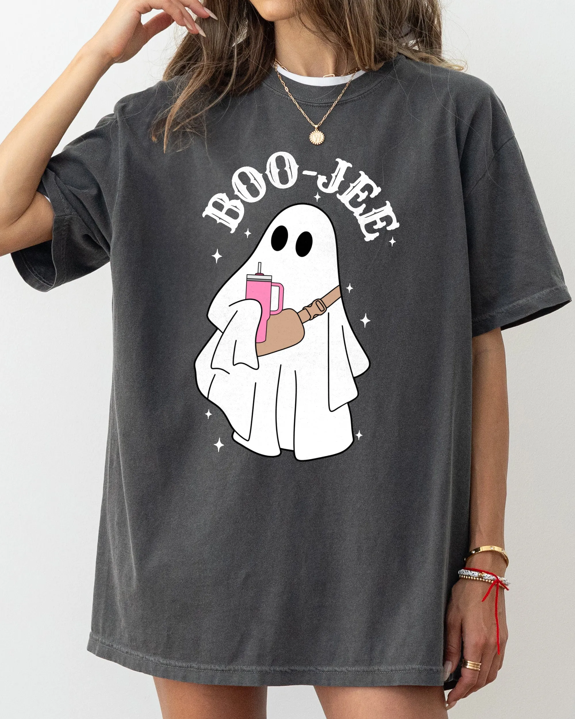 Boo-Jee Ghost, Skeleton, Spooky, Funny, Witch, Aesthetic, Meme, Halloween, Costume, Tshirt Comfort Colors T-Shirt sold by Refinery Number One