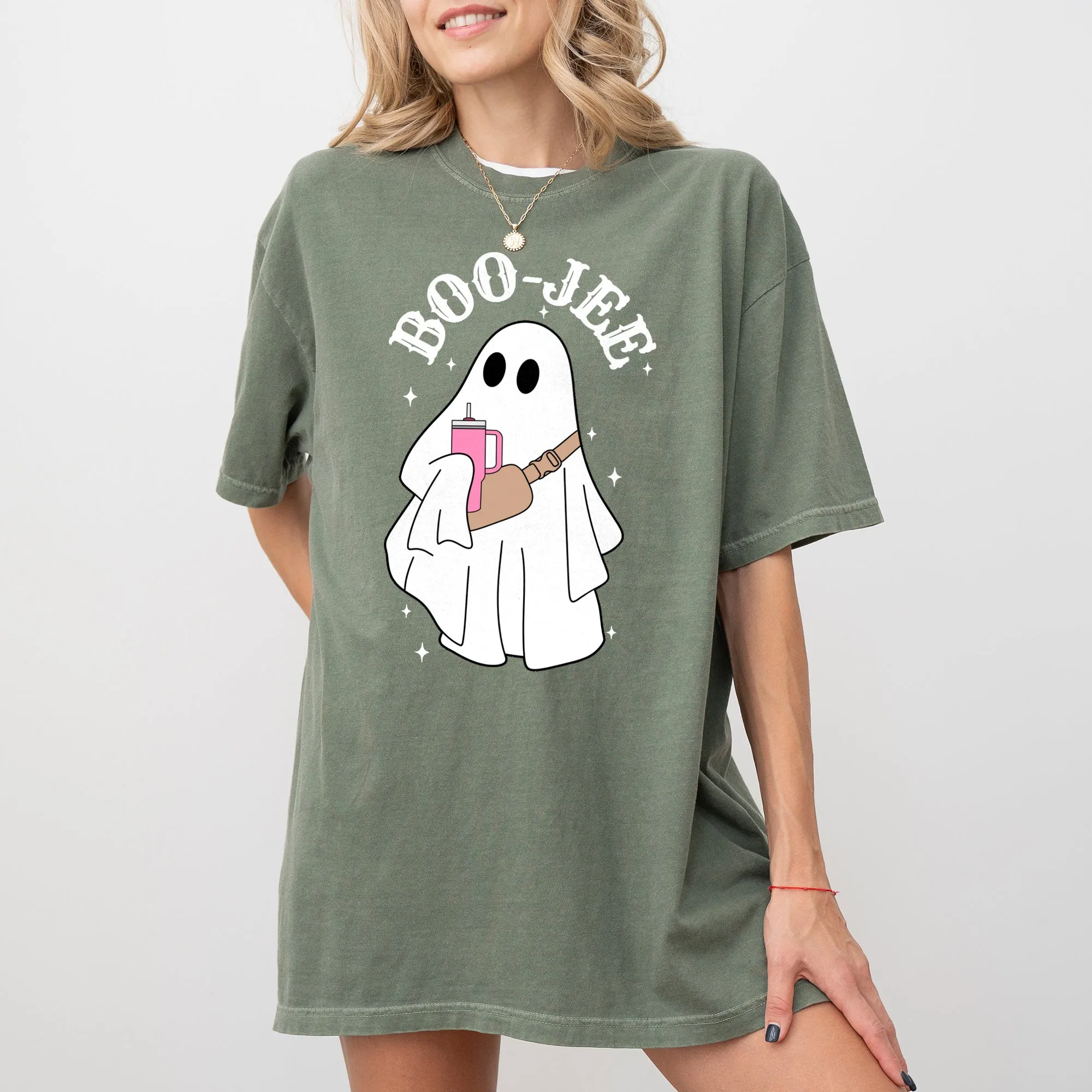 Boo-Jee Ghost, Skeleton, Spooky, Funny, Witch, Aesthetic, Meme, Halloween, Costume, Tshirt Comfort Colors T-Shirt sold by Refinery Number One product image thumbnail 5