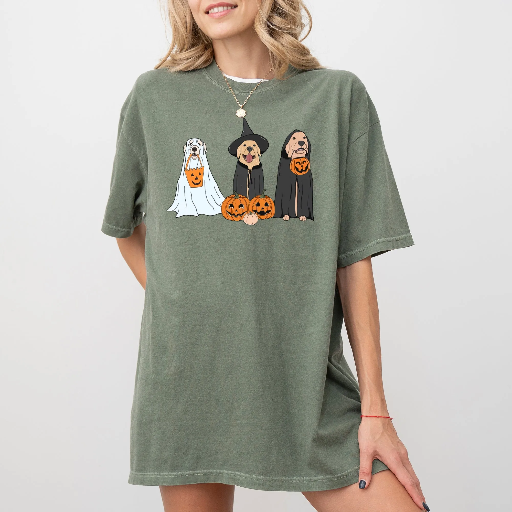 Dog Ghosts, Skeleton, Funny, Pumpkin, Spooky, Witch, Aesthetic, Meme, Halloween, Costume, Tshirt Comfort Colors T-Shirt sold by Refinery Number One product image thumbnail 4