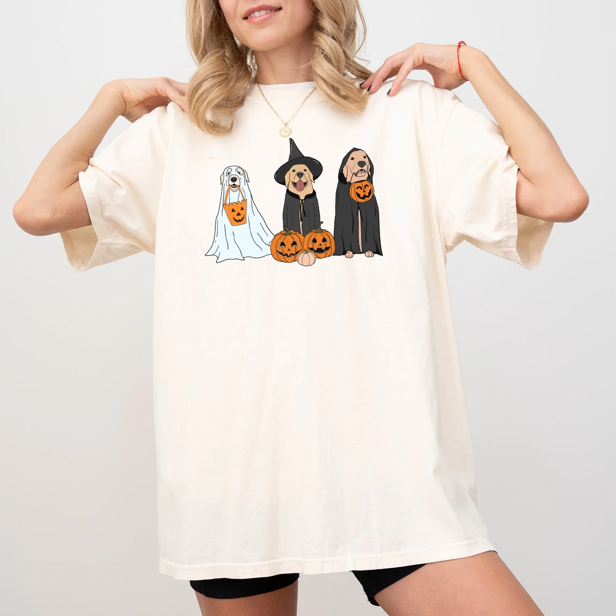 Dog Ghosts, Skeleton, Funny, Pumpkin, Spooky, Witch, Aesthetic, Meme, Halloween, Costume, Tshirt Comfort Colors T-Shirt sold by Refinery Number One product image thumbnail 2
