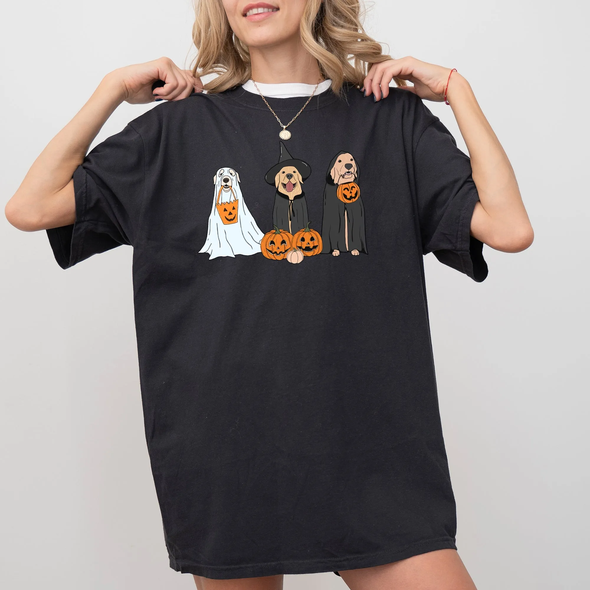 Dog Ghosts, Skeleton, Funny, Pumpkin, Spooky, Witch, Aesthetic, Meme, Halloween, Costume, Tshirt Comfort Colors T-Shirt sold by Refinery Number One product image thumbnail 5