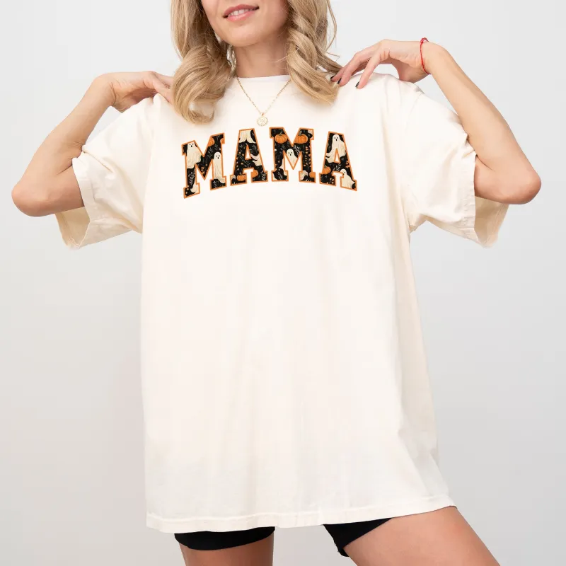 Mama, Ghost, Skeleton, Funny, Pumpkin, Spooky, Witch, Aesthetic, Meme, Halloween, Costume, Tshirt Comfort Colors T-Shirt sold by Refinery Number One