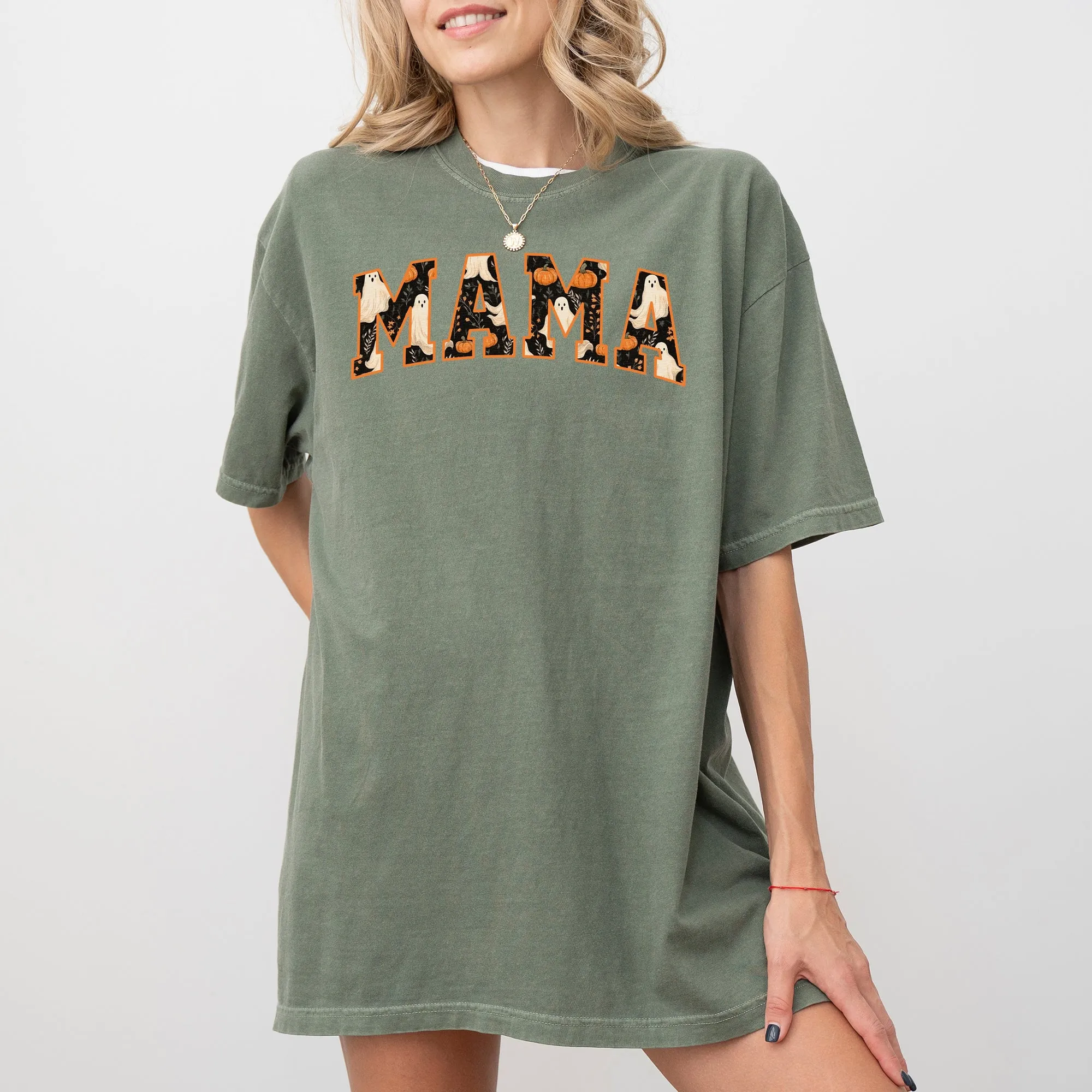 Mama, Ghost, Skeleton, Funny, Pumpkin, Spooky, Witch, Aesthetic, Meme, Halloween, Costume, Tshirt Comfort Colors T-Shirt sold by Refinery Number One product image thumbnail 2