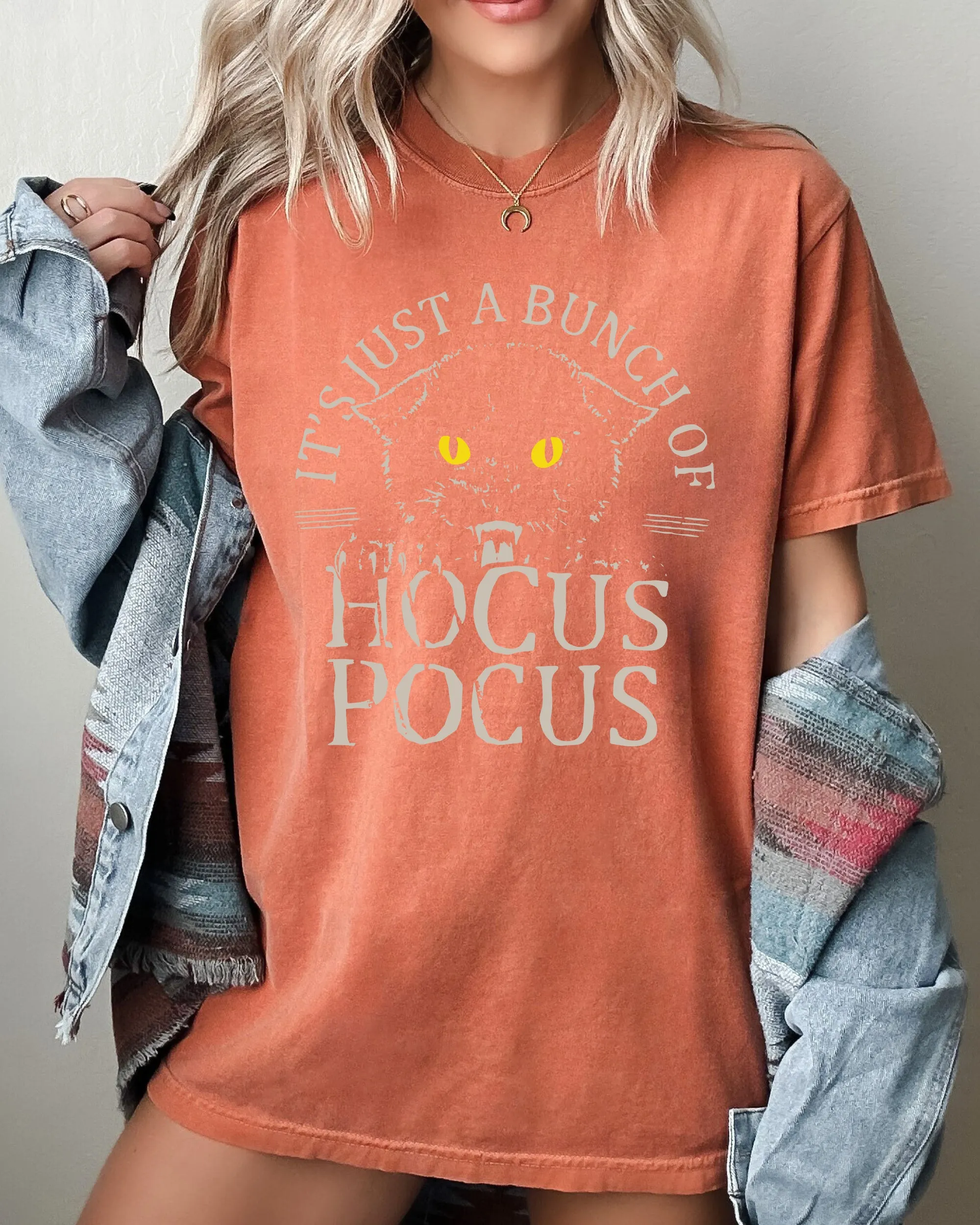 Bunch Of Hocus Pocus Cat Meme Witch Halloween Spooky Ghoul Costume Comfort Colors Tee sold by Refinery Number One product image thumbnail 4