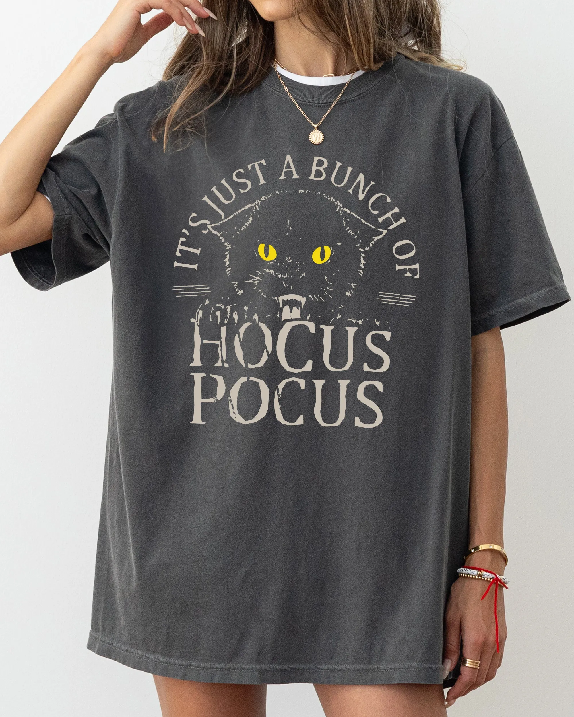 Bunch Of Hocus Pocus Cat Meme Witch Halloween Spooky Ghoul Costume Comfort Colors Tee sold by Refinery Number One product image thumbnail 2