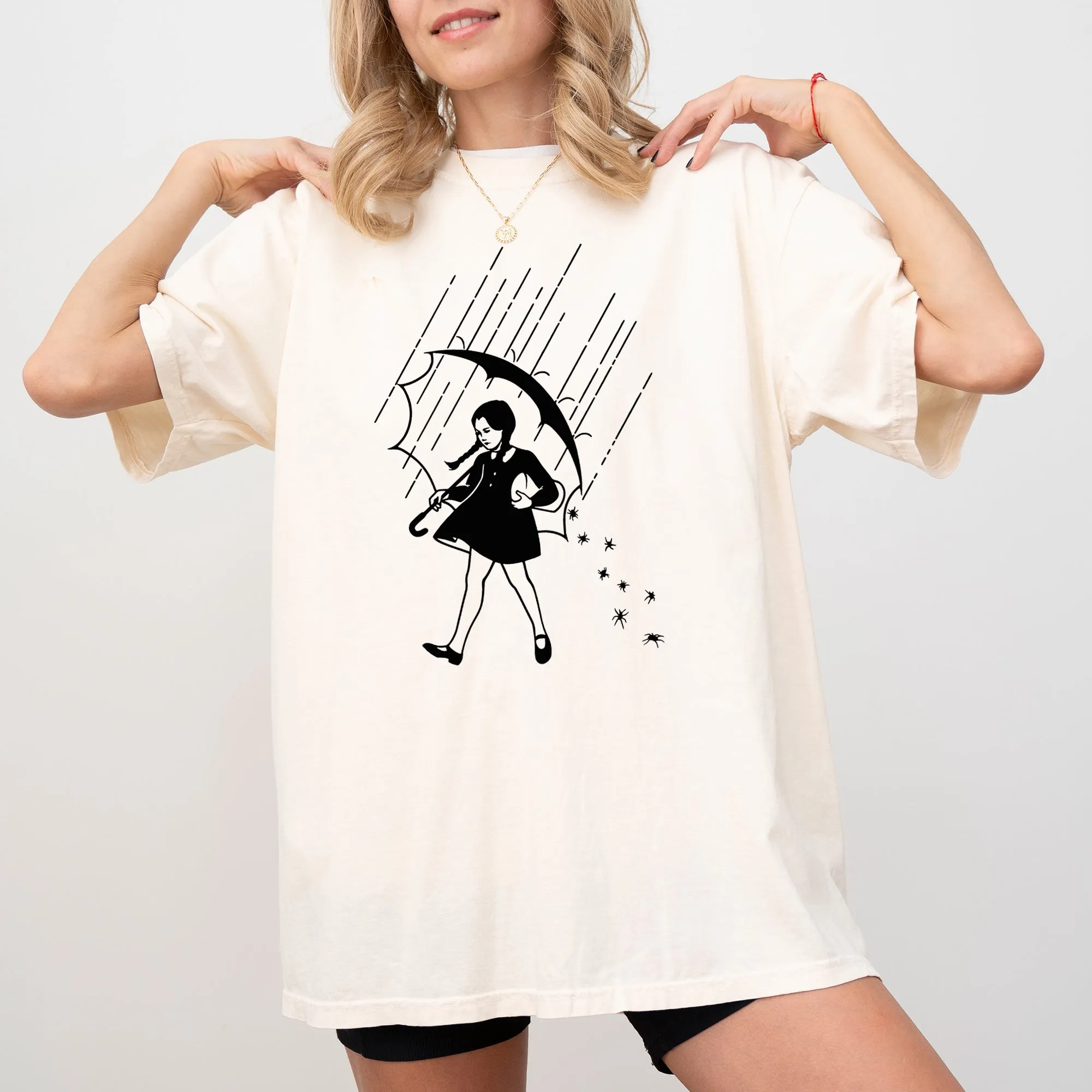 Wednesday, Skeleton, Ghost, Witch, Skull, Funny, Spooky, Aesthetic, Meme, Halloween, Costume, Tshirt Comfort Colors T-Shirt sold by Refinery Number One product image thumbnail 2