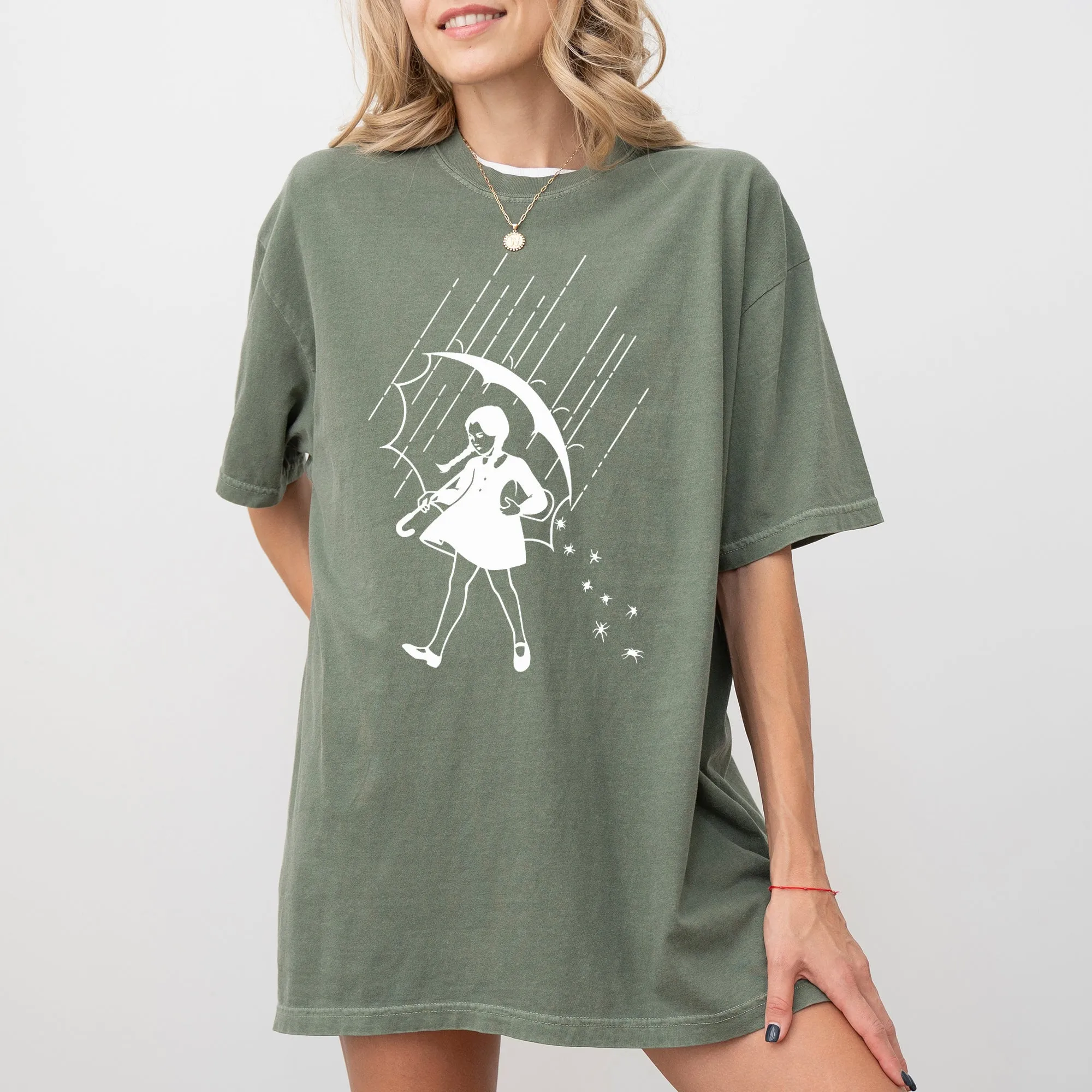 Wednesday, Skeleton, Ghost, Witch, Skull, Funny, Spooky, Aesthetic, Meme, Halloween, Costume, Tshirt Comfort Colors T-Shirt sold by Refinery Number One product image thumbnail 4