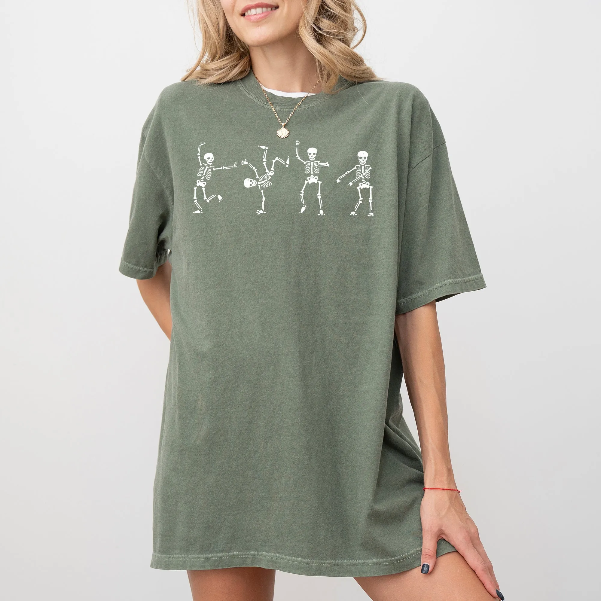 Funny Skeletons, Dance, Ghost, Witch, Skull, Spooky, Aesthetic, Meme, Halloween, Costume, Tshirt Comfort Colors T-Shirt sold by Refinery Number One product image thumbnail 4