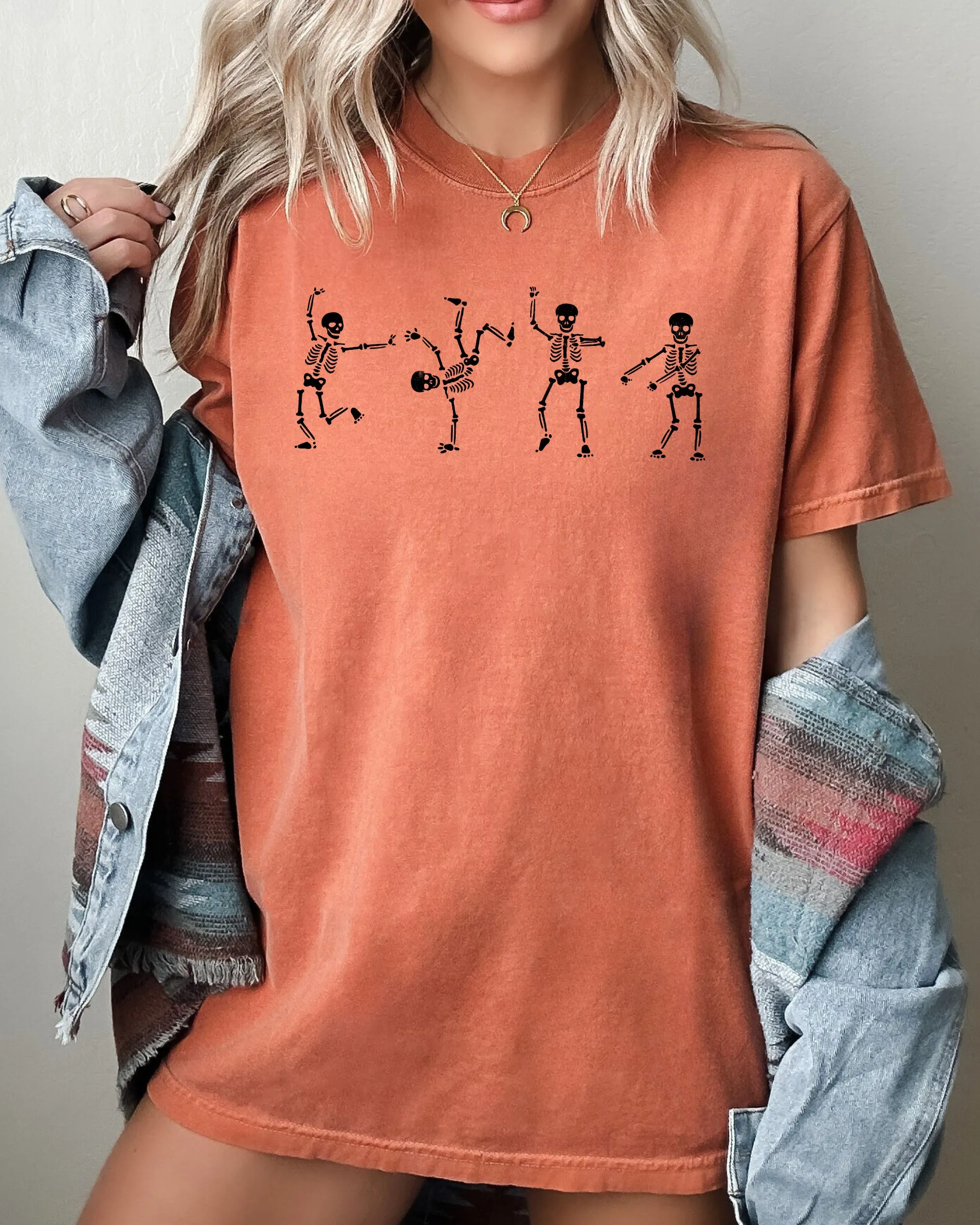 Funny Skeletons, Dance, Ghost, Witch, Skull, Spooky, Aesthetic, Meme, Halloween, Costume, Tshirt Comfort Colors T-Shirt sold by Refinery Number One product image thumbnail 3