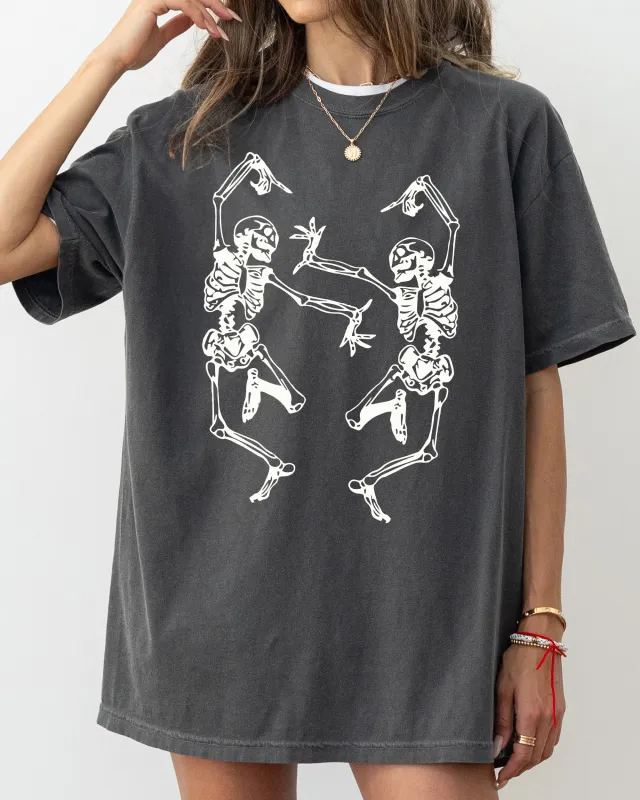 Dancing Skeletons, Ghost, Witch, Skull, Spooky, Aesthetic, Meme, Halloween, Costume, Tshirt Comfort Colors T-Shirt sold by Refinery Number One