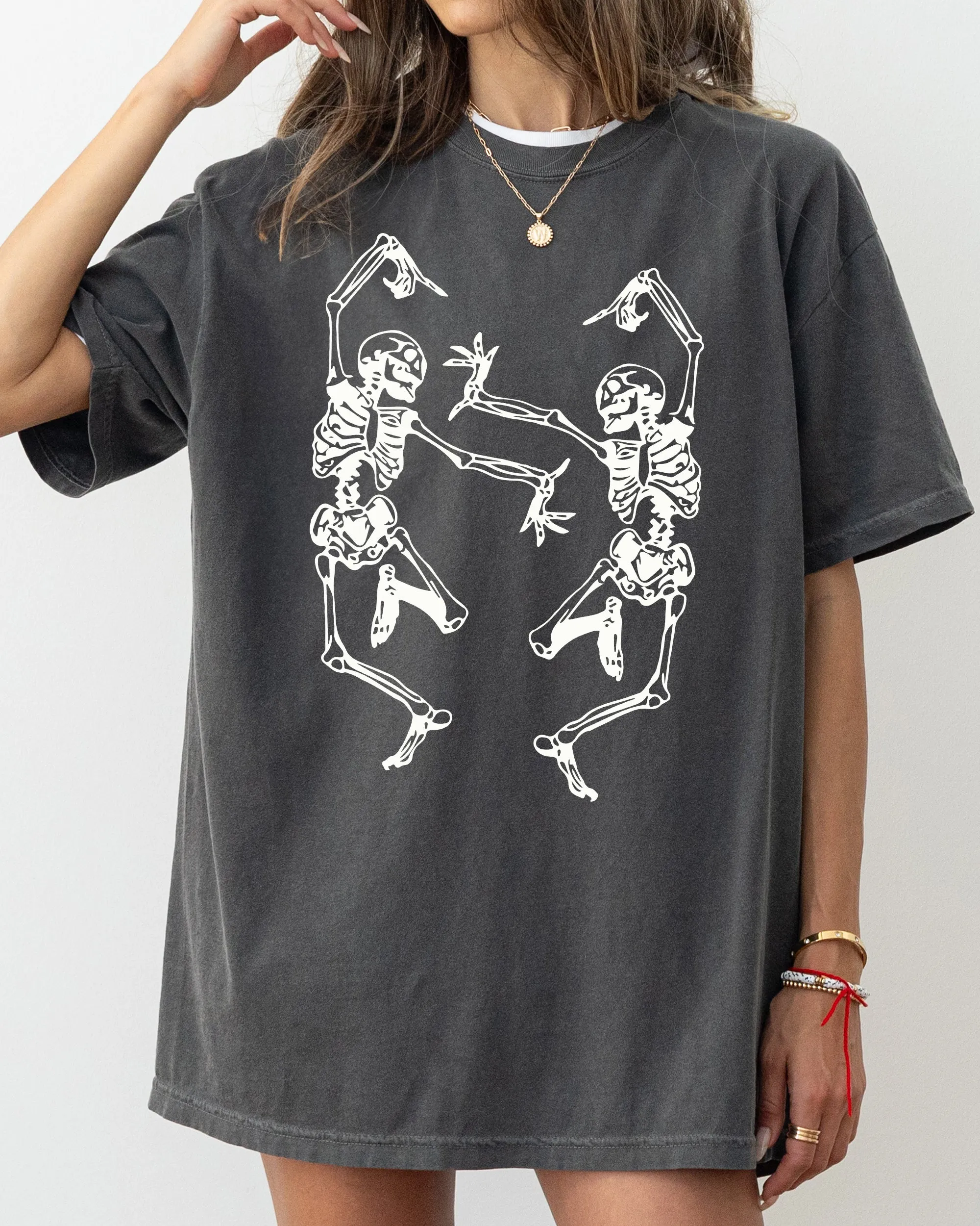 Dancing Skeletons, Ghost, Witch, Skull, Spooky, Aesthetic, Meme, Halloween, Costume, Tshirt Comfort Colors T-Shirt sold by Refinery Number One