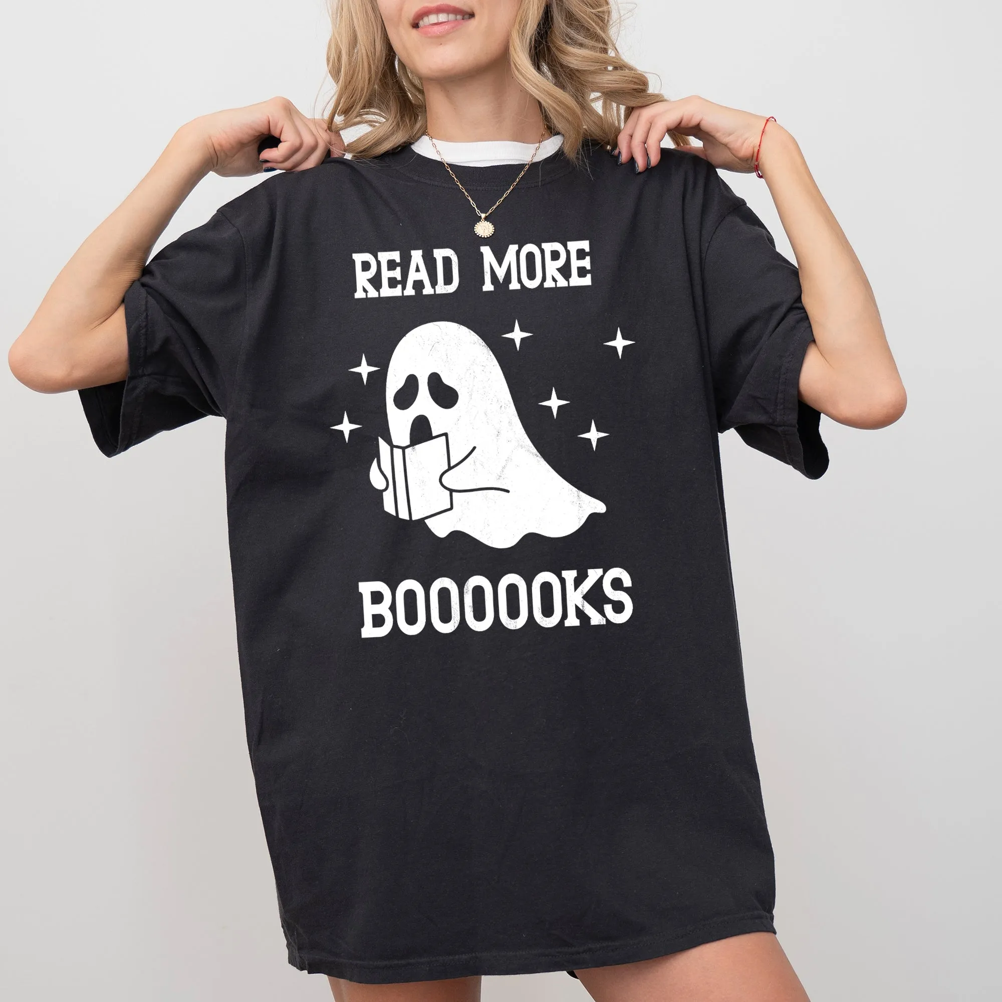 Read More Books, Ghost, Skeleton, Witch, Skull, Spooky, Aesthetic, Meme, Halloween, Costume, Tshirt Comfort Colors T-Shirt sold by Refinery Number One product image thumbnail 3